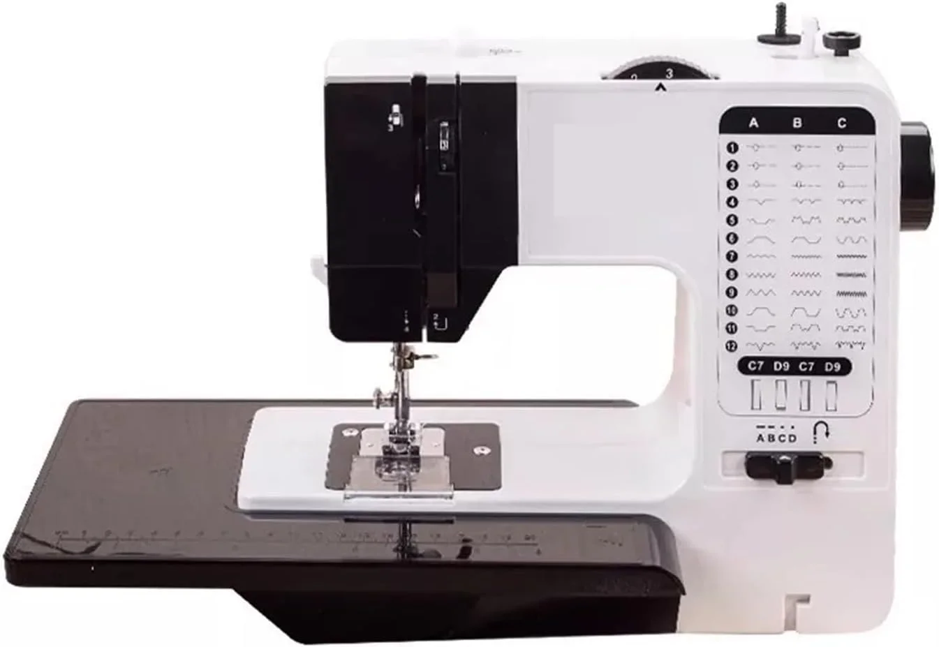 چرخ خیاطی الکترونیکی چند منظوره با 38 نوع دوخت به همراه پدال برقی و پایه های مخصوص چرخ خیاطی الکترونیکی چند منظوره با 38 نوع دوخت به همراه پدال برقی و پایه های مخصوص