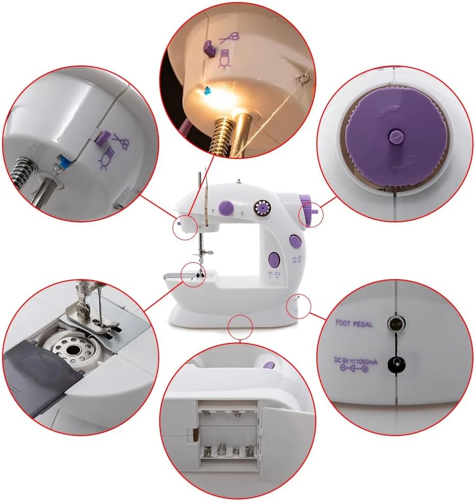دستگاه خیاطی کوچک evomosa، دستگاه خیاطی قابل حمل برای مبتدیان و بزرگسالان، دستگاه برقی دوخت و دوز با سرعت مناسب، دستگاه تعمیر و بازسازی دستگاه خیاطی کوچک evomosa، دستگاه خیاطی قابل حمل برای مبتدیان و بزرگسالان، دستگاه برقی دوخت و دوز با سرعت مناسب، دستگاه تعمیر و بازسازی
