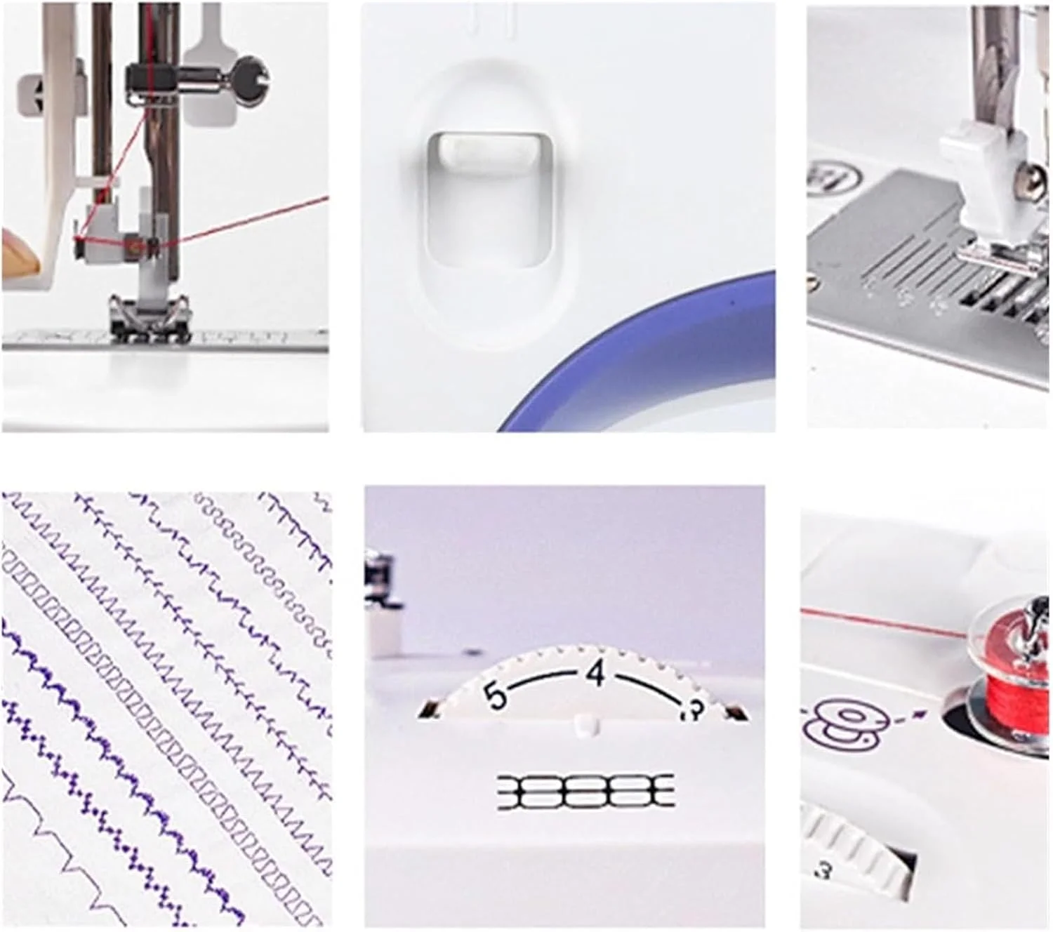 دستگاه خیاطی رومیزی اریکات، مینی دستگاه خیاطی با ابزار خیاطی، نخ کشی سریع سوزن و 23 گزینه دوخت، تنظیم کشش نخ بالایی و قابلیت دوخت 8 لایه جین، برای مبتدیان دستگاه خیاطی رومیزی اریکات، مینی دستگاه خیاطی با ابزار خیاطی، نخ کشی سریع سوزن و 23 گزینه دوخت، تنظیم کشش نخ بالایی و قابلیت دوخت 8 لایه جین، برای مبتدیان