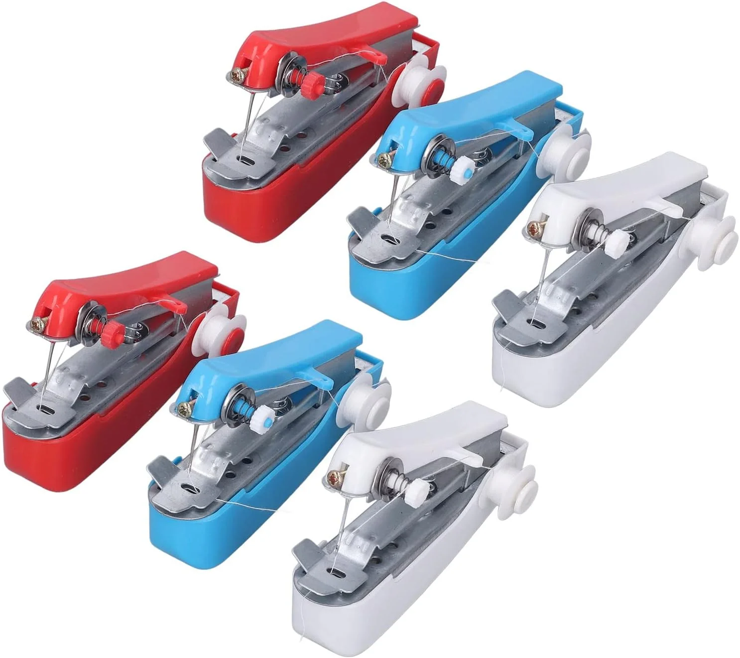 چرخ خیاطی کوچک، چرخ خیاطی دستی قابل حمل، چرخ خیاطی دستی ضد زنگ، منگنه بخیه کوچک قابل حمل برای مسافرت در فضای باز منزل چرخ خیاطی کوچک، چرخ خیاطی دستی قابل حمل، چرخ خیاطی دستی ضد زنگ، منگنه بخیه کوچک قابل حمل برای مسافرت در فضای باز منزل