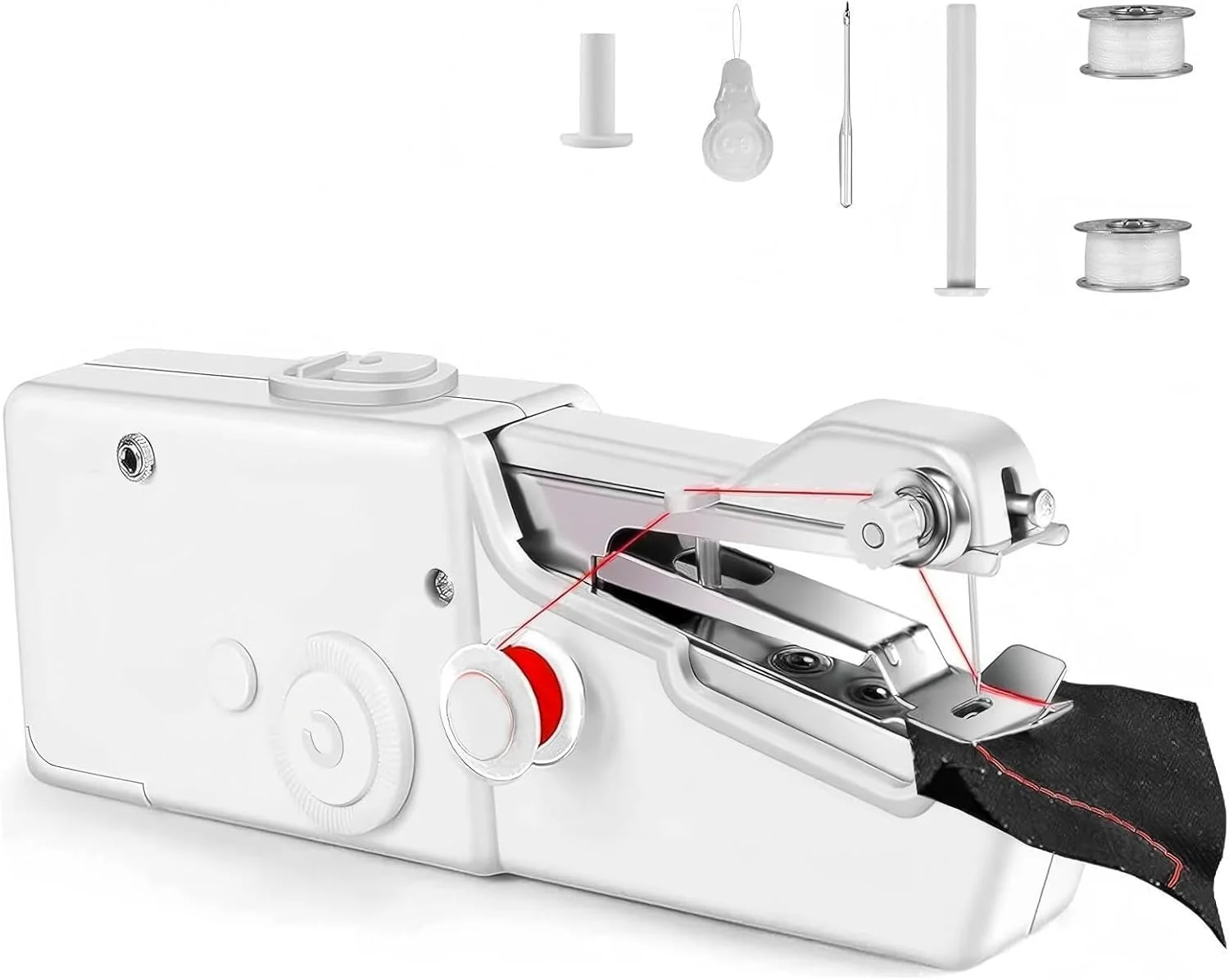 چرخ خیاطی دستی کوچک قابل حمل Gorrbinfen مناسب برای خانه و مسافرت، ایده آل برای دوخت سریع و پروژه های DIY چرخ خیاطی دستی کوچک قابل حمل Gorrbinfen مناسب برای خانه و مسافرت، ایده آل برای دوخت سریع و پروژه های DIY