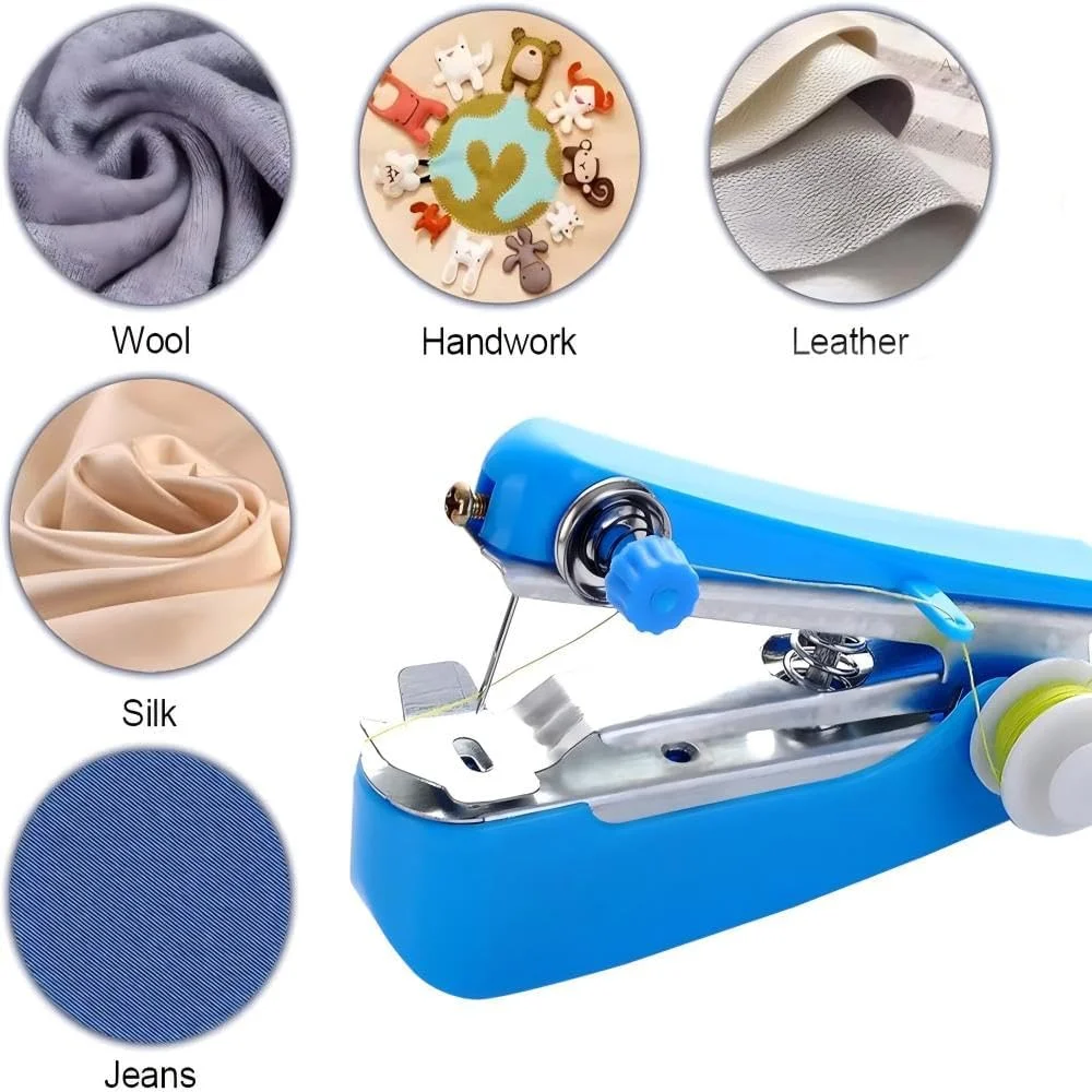 دستگاه خیاطی دستی کوچک برای لباس، کارهای هنری، مسافرت، هنر و صنایع دستی - دستگاه گلدوزی و خیاطی دستی قابل حمل