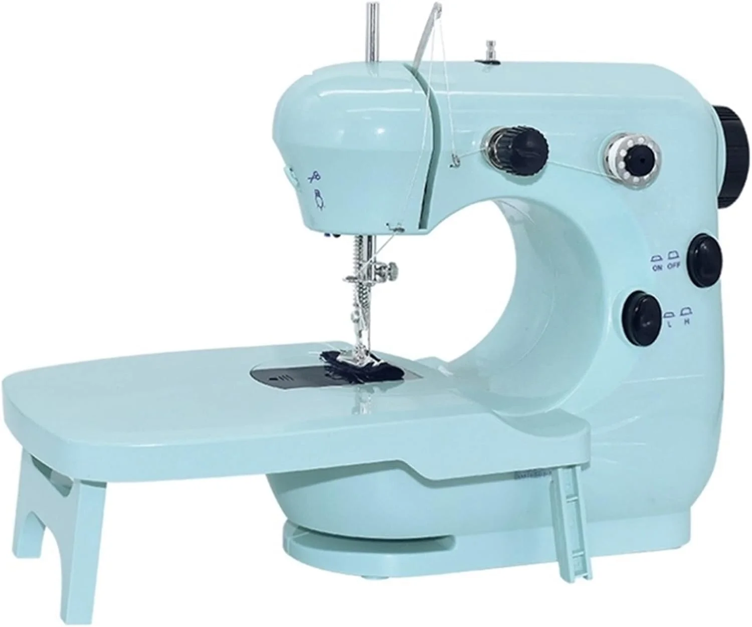 چرخ خیاطی GZDELIG، چرخ خیاطی قابل حمل با میز توسعه، چرخ خیاطی با سرعت دوگانه و نخ دوبل