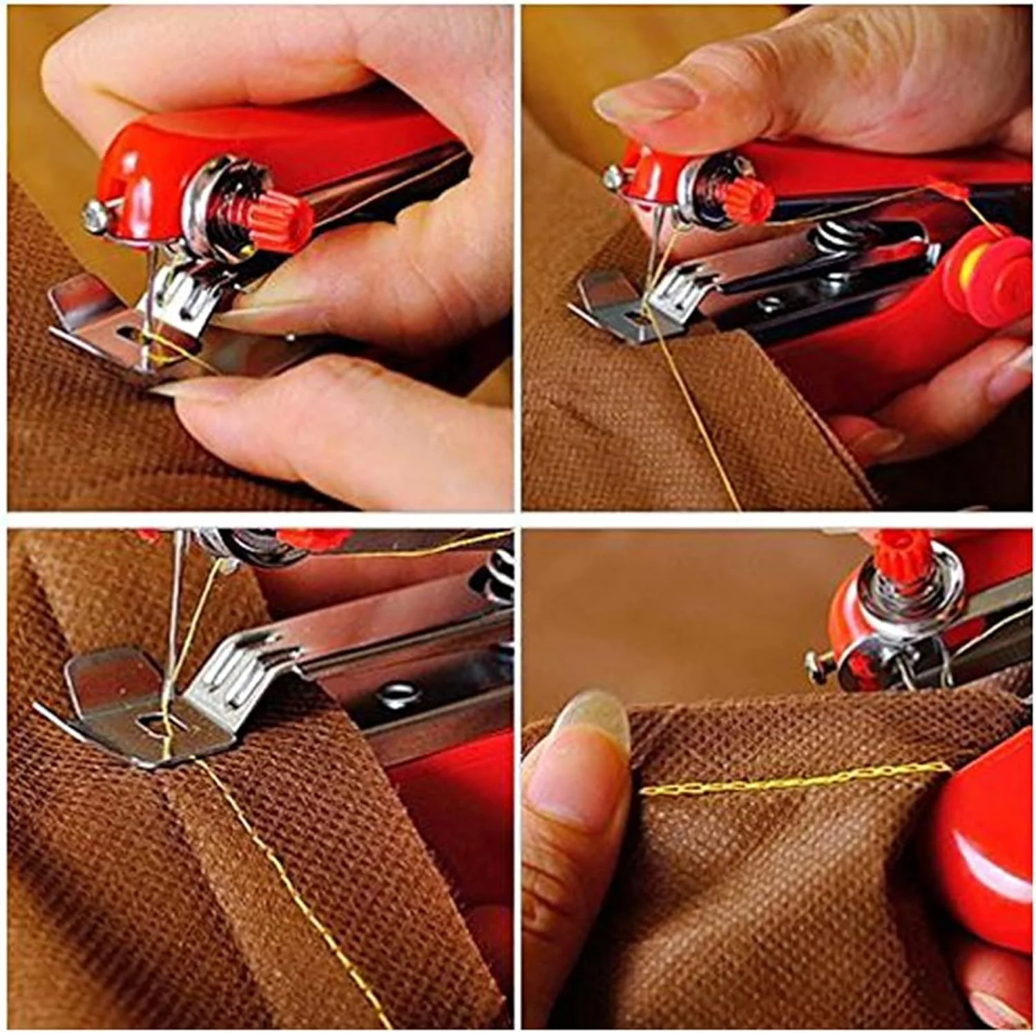 چرخ خیاطی قابل حمل، چرخ خیاطی دستی کوچک و قابل حمل مناسب سفر و جیبی