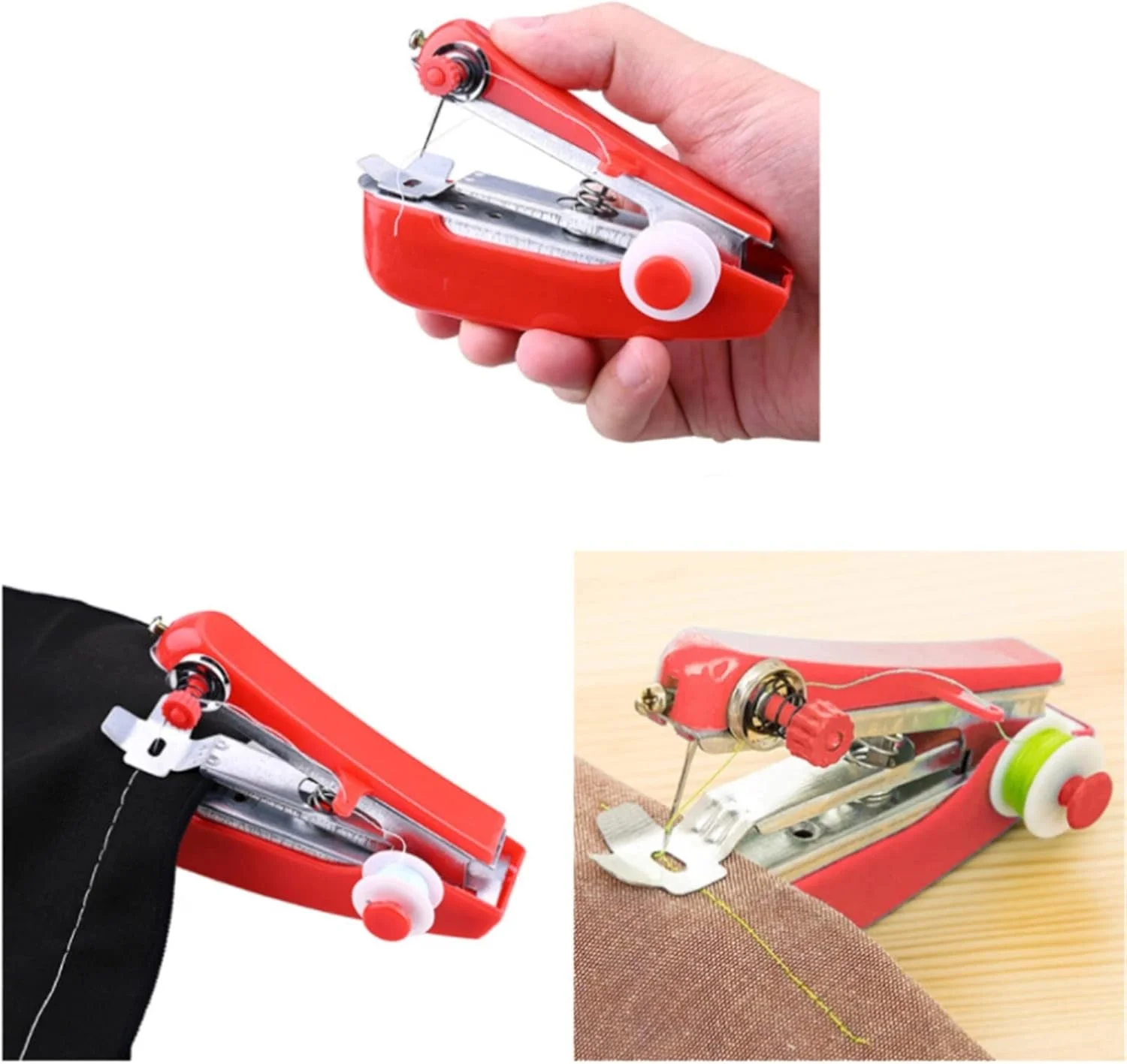 چرخ خیاطی دستی کوچک GZDELIG، چرخ خیاطی قابل حمل و کاربردی برای منزل و لباس