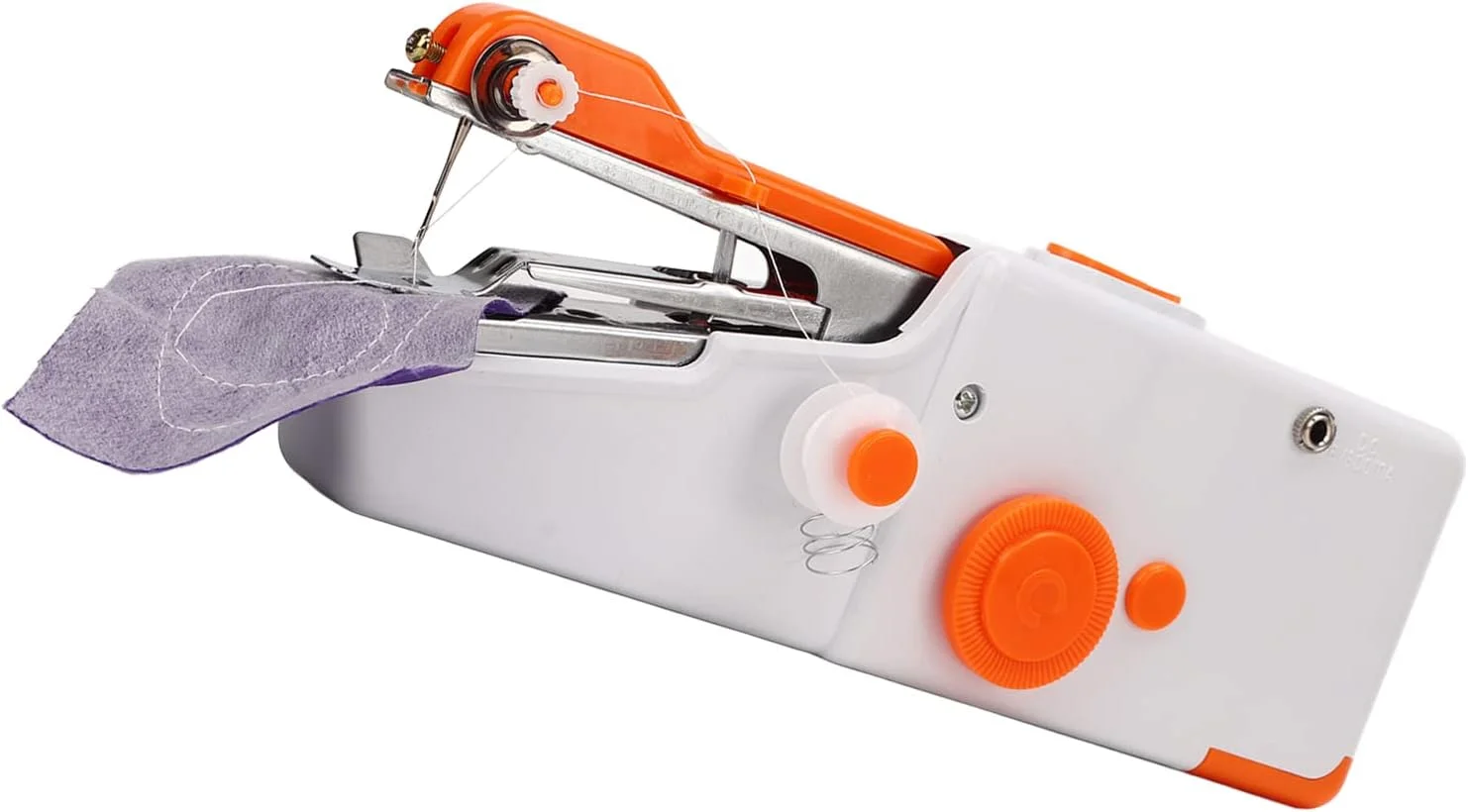 چرخ خیاطی دستی، سبک وزن ارگونومیک 2 حالته برقی راحت کاربردی جمع و جور قابل حمل نارنجی برای خانواده چرخ خیاطی دستی، سبک وزن ارگونومیک 2 حالته برقی راحت کاربردی جمع و جور قابل حمل نارنجی برای خانواده