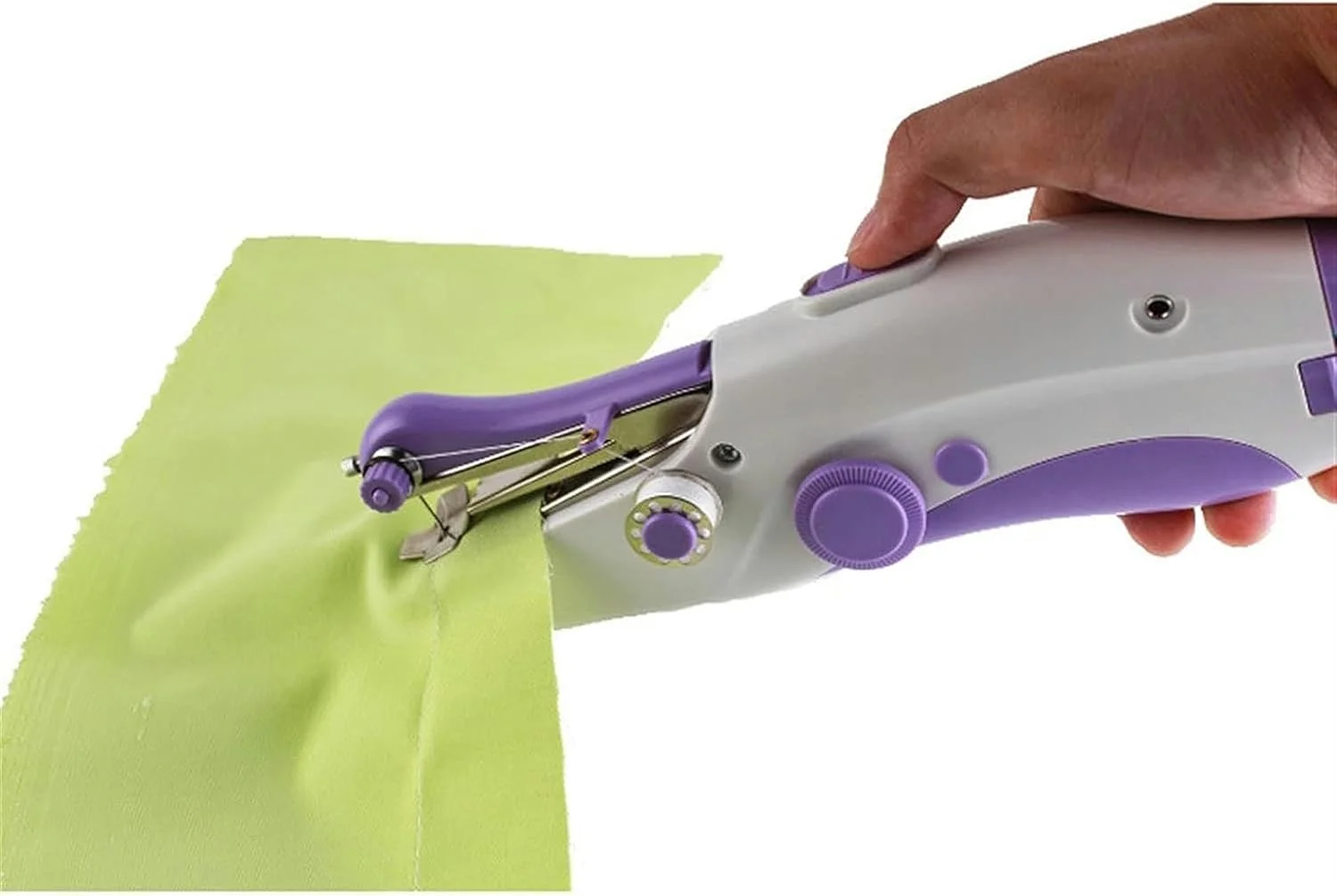 چرخ خیاطی دستی، چرخ خیاطی کوچک قابل حمل برای مبتدیان، چرخ خیاطی کوچک با لوازم خیاطی، دستگاه دوخت برقی بی سیم