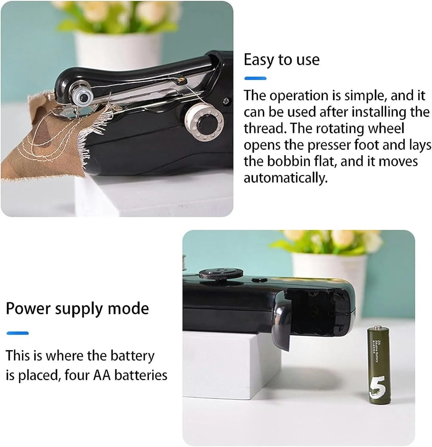 چرخ خیاطی دستی، چرخ خیاطی کوچک قابل حمل برای مبتدیان، چرخ خیاطی برقی بی سیم، چرخ خیاطی برقی دستی چرخ خیاطی دستی، چرخ خیاطی کوچک قابل حمل برای مبتدیان، چرخ خیاطی برقی بی سیم، چرخ خیاطی برقی دستی