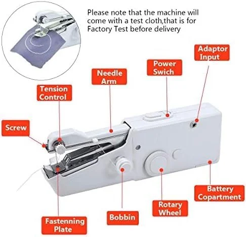 چرخ خیاطی دستی Fitto، دوخت برقی قابل حمل، بدون سیم، ماسوره های اضافی، سوزن، برای پرده، پارچه، لباس کودک، صنایع دستی، مسافرت منزل چرخ خیاطی دستی Fitto، دوخت برقی قابل حمل، بدون سیم، ماسوره های اضافی، سوزن، برای پرده، پارچه، لباس کودک، صنایع دستی، مسافرت منزل
