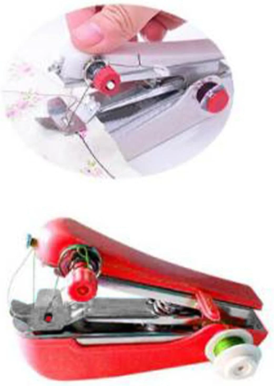 دستگاه دوخت دستی جمع و جور Haofy، مینی بخیه زن سبک وزن، ابزار قابل حمل، کاربرد گسترده، استفاده اضطراری در سفر، پردازش پارچه و پوشاک با کاربرد چند منظوره (#4)