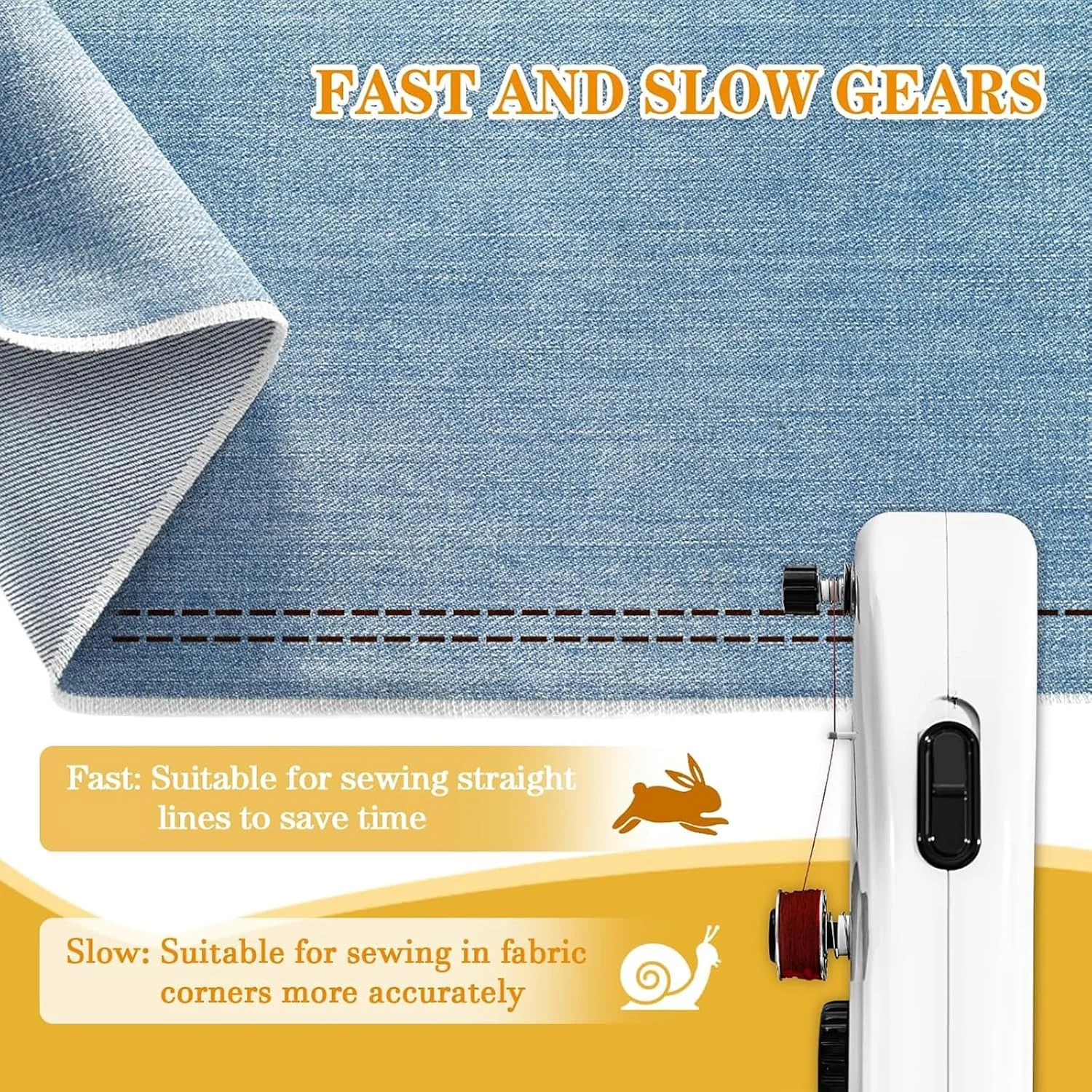 چرخ خیاطی دستی مینی، چرخ خیاطی برقی کوچک قابل حمل برای مبتدیان، دستگاه دوخت سریع دستی برای پارچه و لباس های DIY، جمع و جور و سبک وزن، استفاده آسان چرخ خیاطی دستی مینی، چرخ خیاطی برقی کوچک قابل حمل برای مبتدیان، دستگاه دوخت سریع دستی برای پارچه و لباس های DIY، جمع و جور و سبک وزن، استفاده آسان