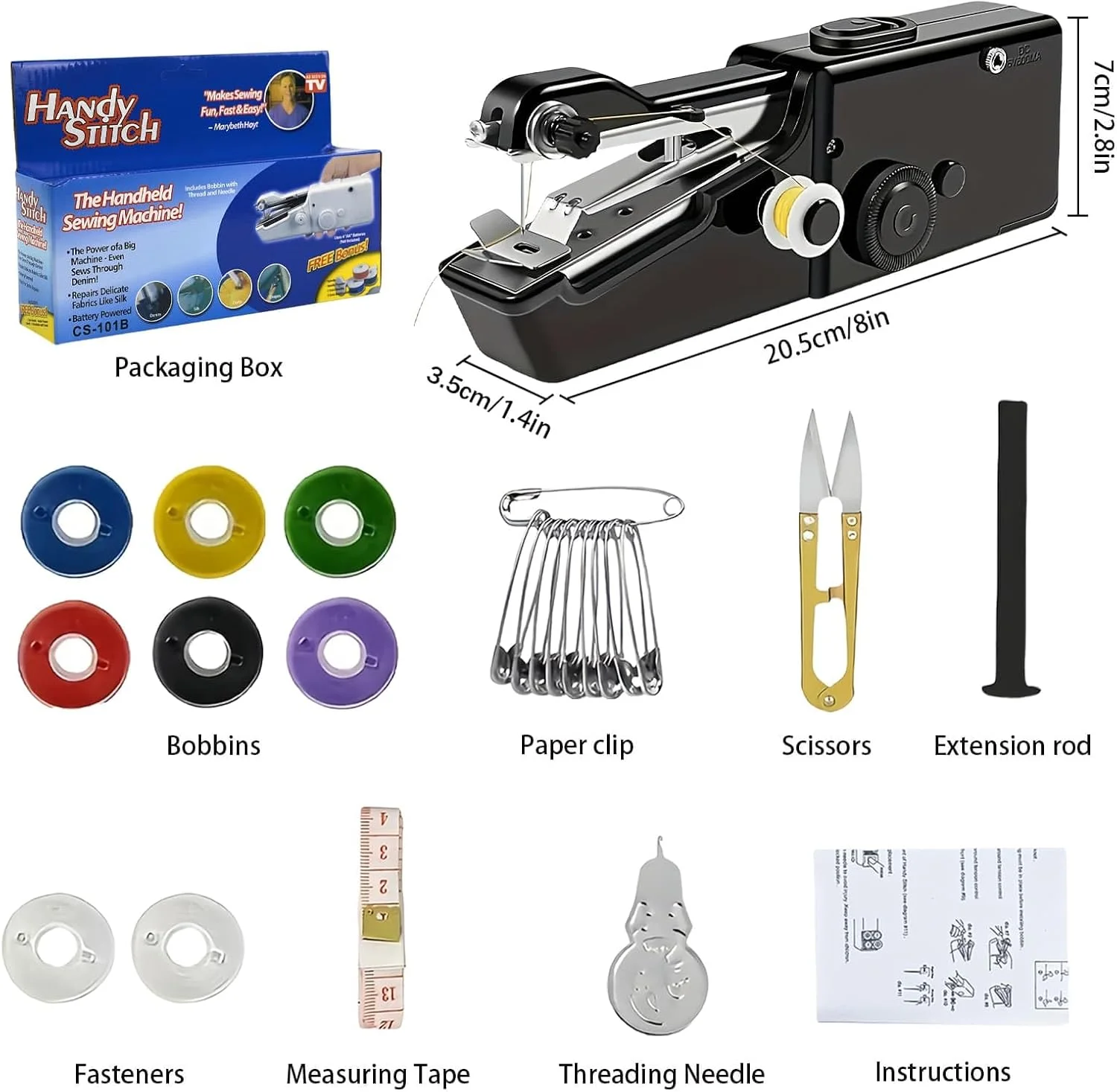 چرخ خیاطی دستی با لوازم جانبی کامل، چرخ خیاطی برقی کوچک قابل حمل برای خیاطی سریع و مبتدیان، مناسب برای پروژه های DIY چرخ خیاطی دستی با لوازم جانبی کامل، چرخ خیاطی برقی کوچک قابل حمل برای خیاطی سریع و مبتدیان، مناسب برای پروژه های DIY
