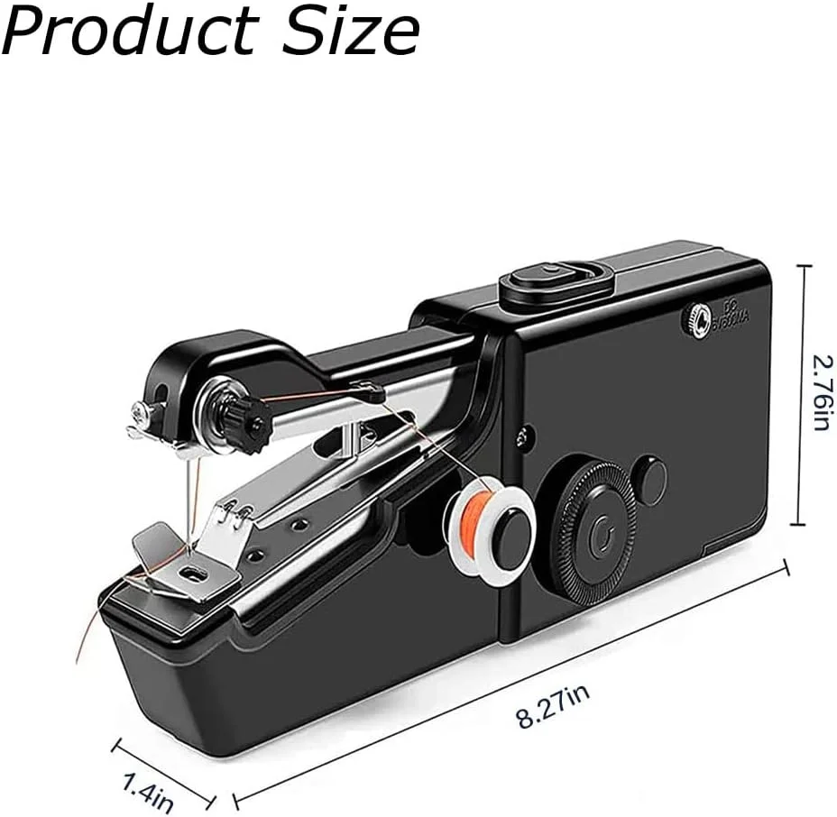 چرخ خیاطی دستی، دوخت سریع، چرخ خیاطی قابل حمل مناسب برای خانه، مسافرت و کارهای DIY، الکتریکی (مشکی) چرخ خیاطی دستی، دوخت سریع، چرخ خیاطی قابل حمل مناسب برای خانه، مسافرت و کارهای DIY، الکتریکی (مشکی)