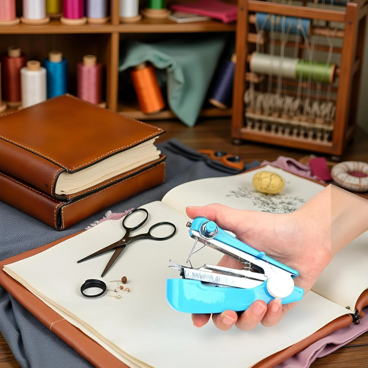 چرخ خیاطی دستی کوچک Htppzjr، قابل حمل، سفید، کوچک چرخ خیاطی دستی کوچک Htppzjr، قابل حمل، سفید، کوچک