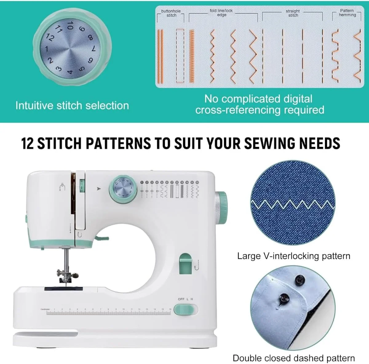 دستگاه خیاطی کوچک، دستگاه دوخت برقی خانگی قابل حمل با پدال پا و میز توسعه، خیاطی چند منظوره DIY برای مبتدیان و صنایع دستی خانگی دستگاه خیاطی کوچک، دستگاه دوخت برقی خانگی قابل حمل با پدال پا و میز توسعه، خیاطی چند منظوره DIY برای مبتدیان و صنایع دستی خانگی