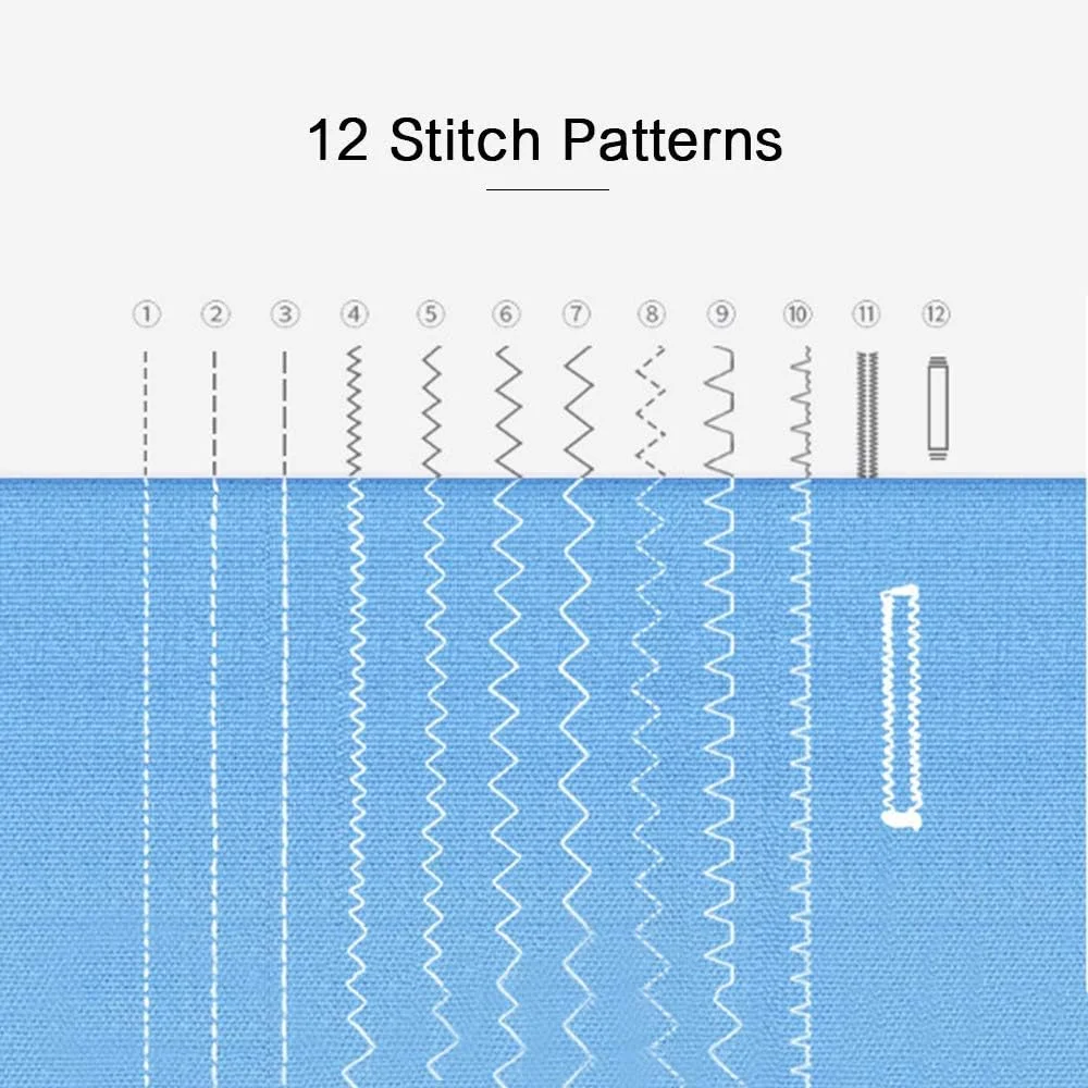 چرخ خیاطی کوچک و قابل حمل مناسب برای افراد مبتدی، مناسب برای کارهای دستی و تعمیرات خانگی