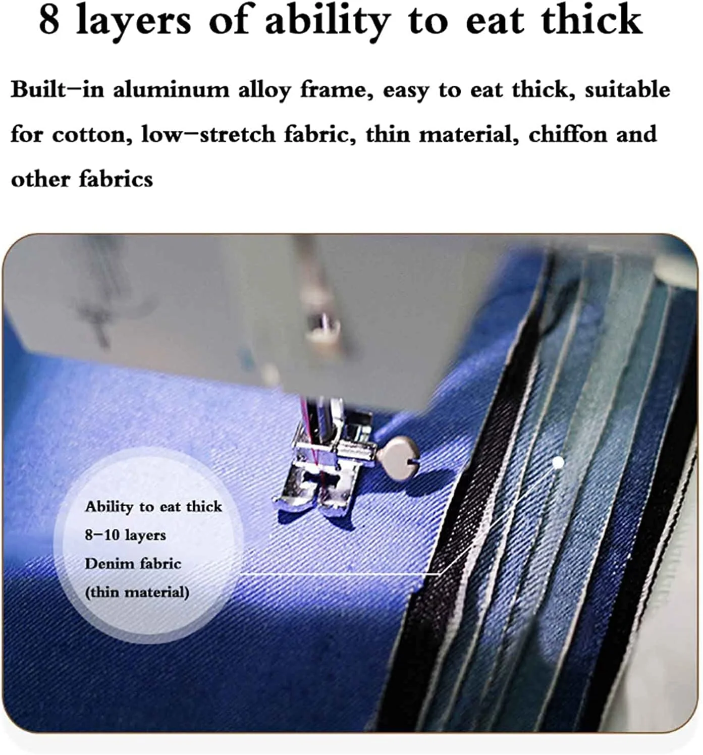 چرخ خیاطی خانگی برقی چند منظوره کوچک رومیزی، 22 نوع دوخت، ضخامت 8-10 لایه، کنترل پدالی، میز کمکی، لوازم جانبی مختلف LEOWE چرخ خیاطی خانگی برقی چند منظوره کوچک رومیزی، 22 نوع دوخت، ضخامت 8-10 لایه، کنترل پدالی، میز کمکی، لوازم جانبی مختلف LEOWE