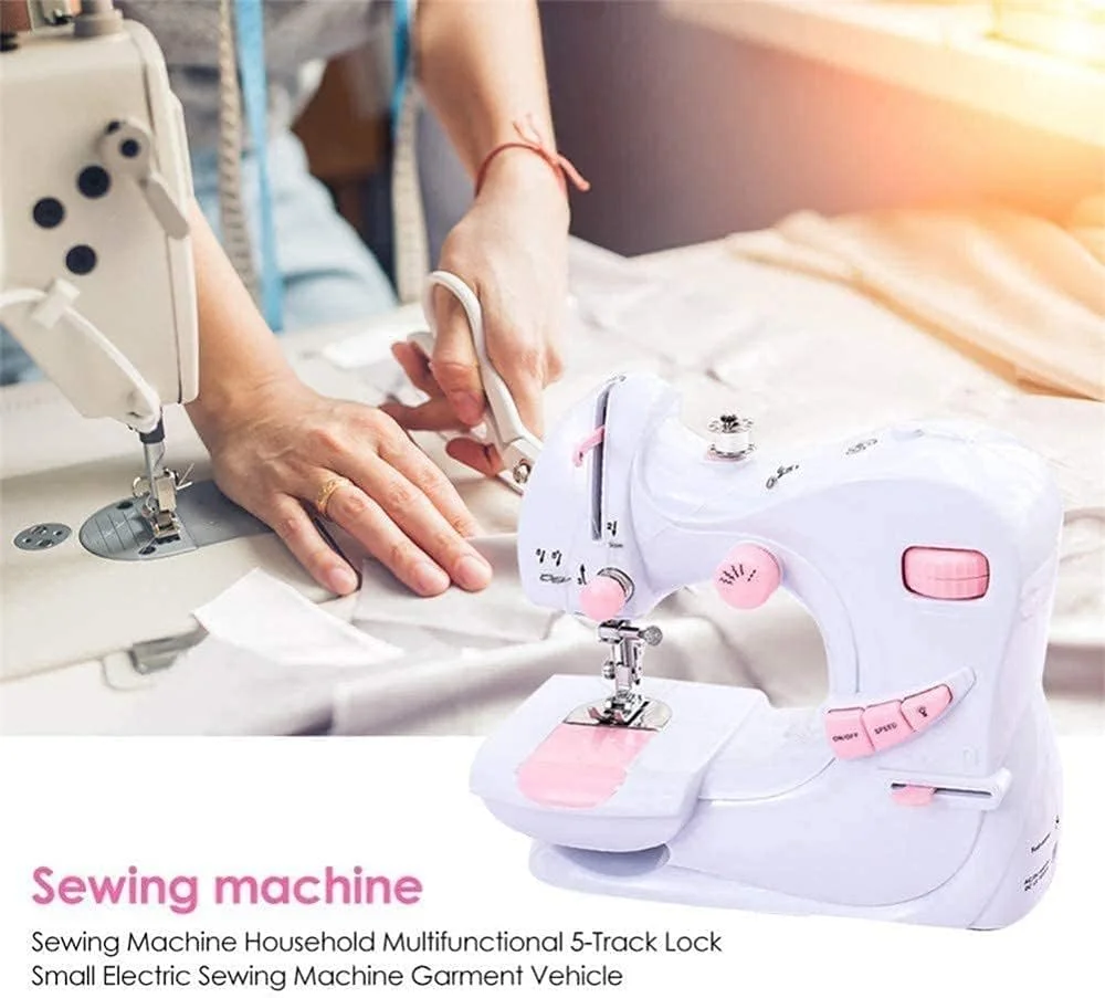 چرخ خیاطی چند منظوره مبتدی JAHLGT، چرخ خیاطی قابل حمل و آسان برای استفاده بزرگسالان، چرخ خیاطی برقی چند منظوره مینیاتوری با سوزن دوقلو چرخ خیاطی چند منظوره مبتدی JAHLGT، چرخ خیاطی قابل حمل و آسان برای استفاده بزرگسالان، چرخ خیاطی برقی چند منظوره مینیاتوری با سوزن دوقلو