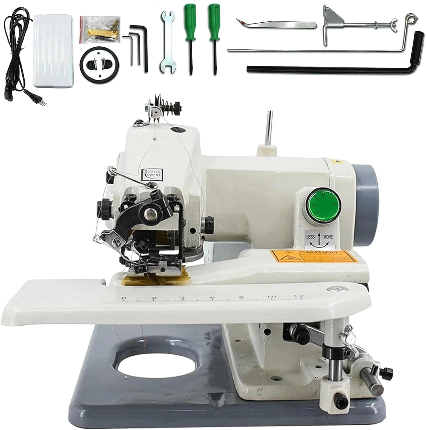 چرخ خیاطی پس دوز، چرخ خیاطی و گلدوزی 1200 دور در دقیقه با پدال، 200 سوزن در دقیقه، عمق گلدوزی قابل تنظیم، دستگاه پس دوزی قابل حمل برای لبه دوزی شلوار