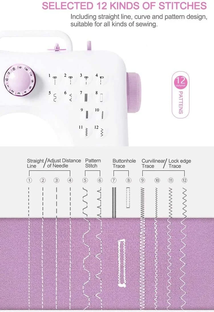 چرخ خیاطی کوچک، چرخ خیاطی برقی قابل حمل چند منظوره خانگی، بهترین چرخ خیاطی بازویی آزاد برای مبتدیان برای دوخت پارچه های DIY. چرخ خیاطی کوچک، چرخ خیاطی برقی قابل حمل چند منظوره خانگی، بهترین چرخ خیاطی بازویی آزاد برای مبتدیان برای دوخت پارچه های DIY.