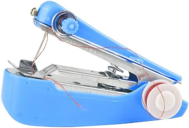 چرخ خیاطی کوچک، چرخ خیاطی دستی قابل حمل، دستگاه دوخت سریع و انعطاف پذیر برای لباس، پرده، صنایع دستی