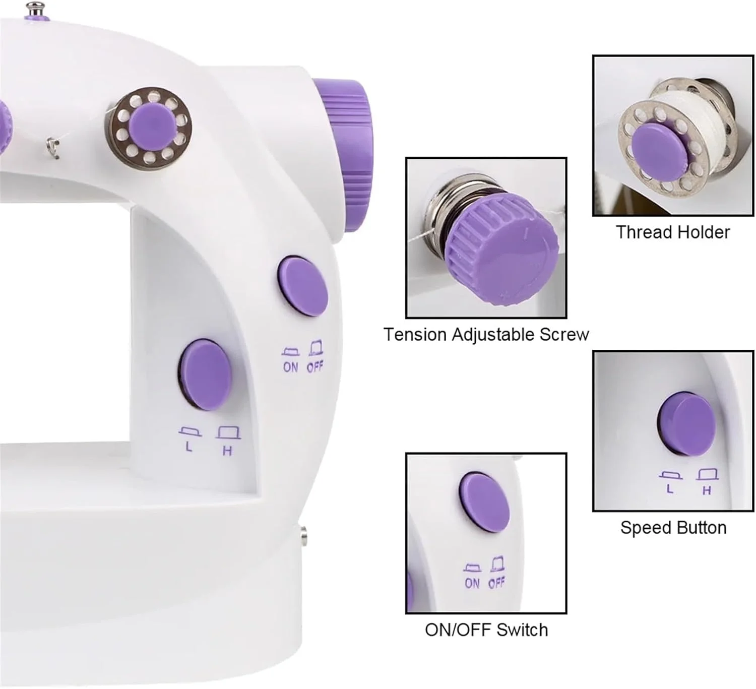 چرخ خیاطی خانگی چراغ دار، ابزار دستی پدال دار خط مستقیم مینی دو نخ کیت چرخ خیاطی قابل حمل برقی رومیزی چرخ خیاطی خانگی چراغ دار، ابزار دستی پدال دار خط مستقیم مینی دو نخ کیت چرخ خیاطی قابل حمل برقی رومیزی