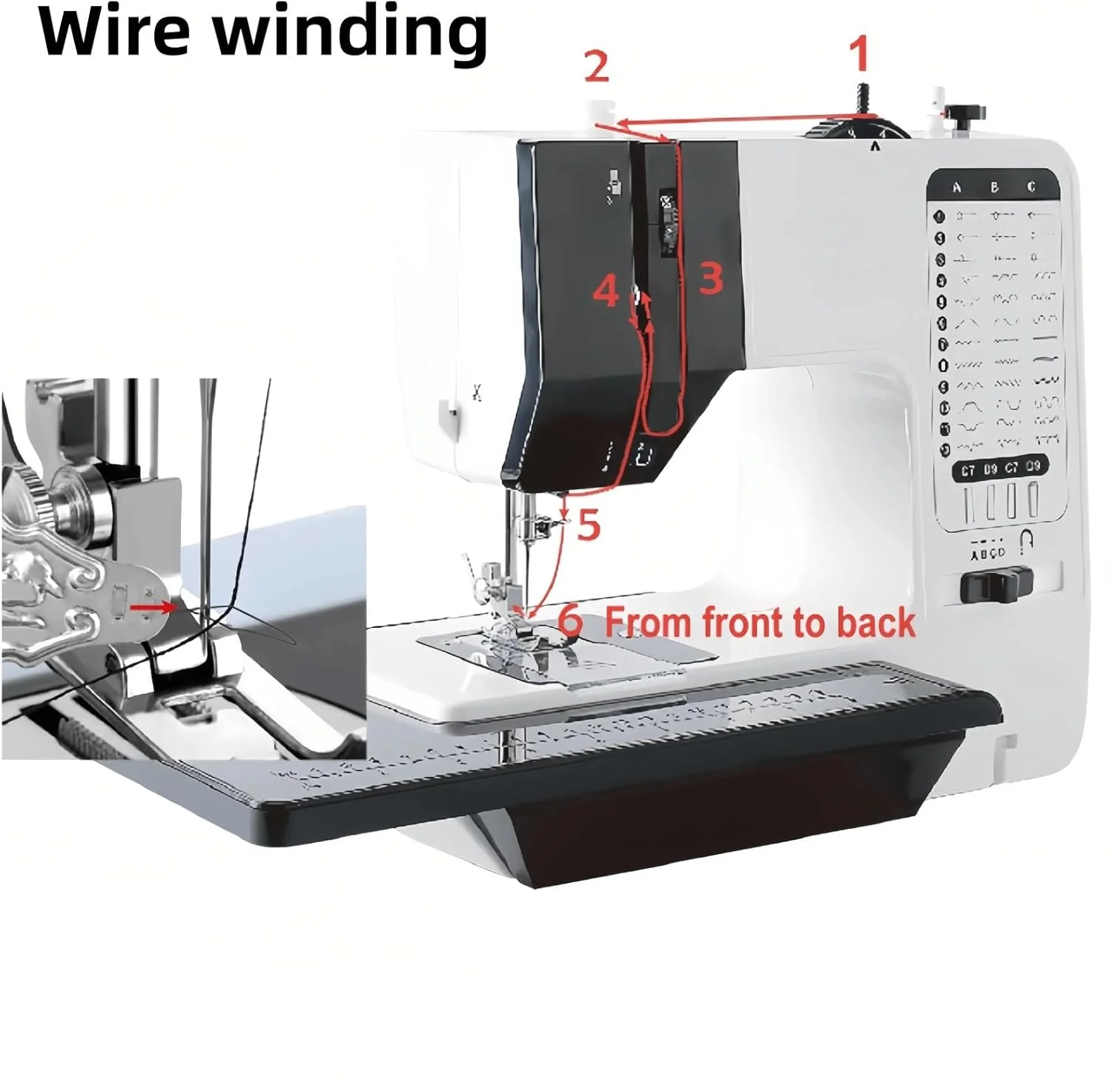 چرخ خیاطی، چرخ خیاطی برقی کوچک چند منظوره خانگی با 38 نوع دوخت به همراه پدال برقی و قابلیت جدا شدن پایه چرخ خیاطی، چرخ خیاطی برقی کوچک چند منظوره خانگی با 38 نوع دوخت به همراه پدال برقی و قابلیت جدا شدن پایه