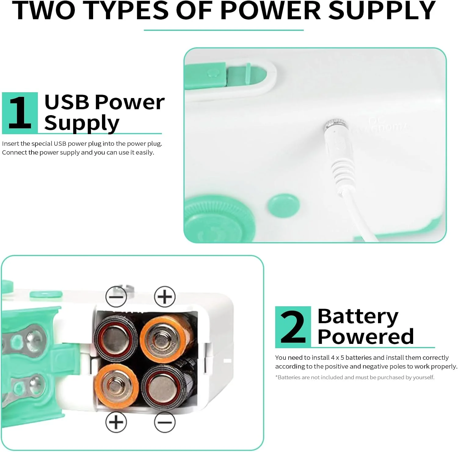 چرخ خیاطی دستی مینی قابل حمل، آبی، 20x7.5x5 سانتی متر، جنس ABS، دارای 33 قطعه لوازم جانبی، بدون سیم و با قابلیت تغذیه از طریق USB، مناسب برای منزل، مسافرت، کارهای هنری و تعمیر لباس