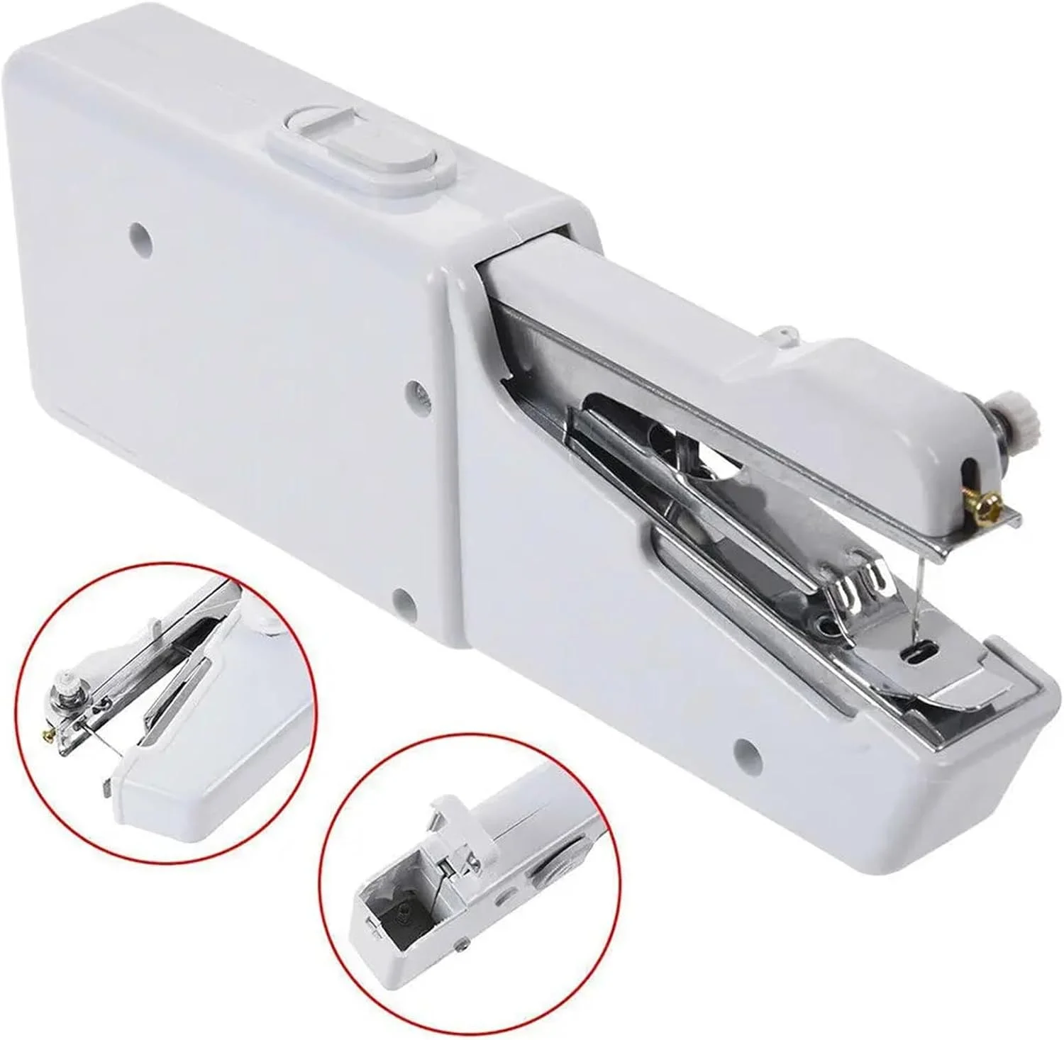 چرخ خیاطی، چرخ خیاطی دستی قابل حمل مینی بخیه دوزی پارچه های لباس بی سیم برقی