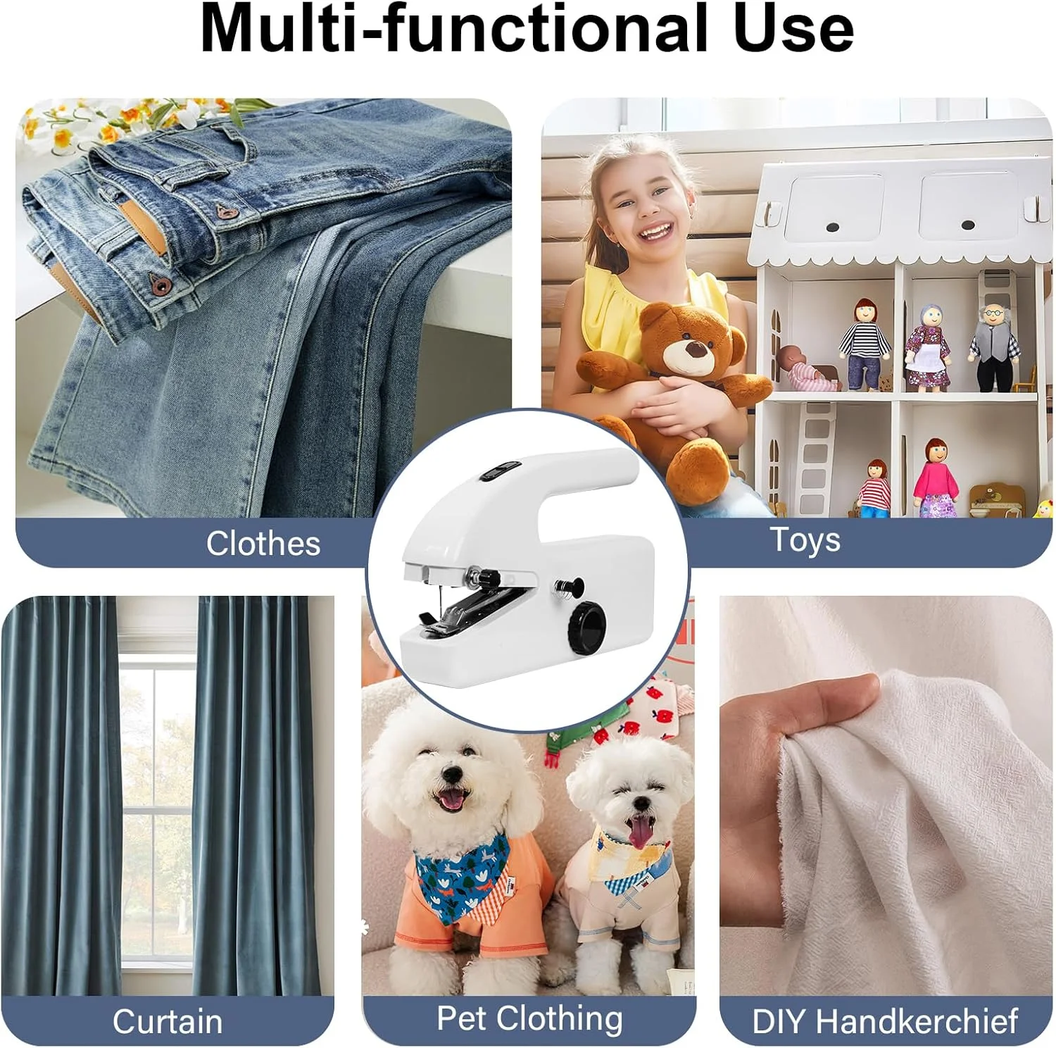 چرخ خیاطی دستی برقی کوچک - چرخ خیاطی برقی قابل حمل Robofun S1 به همراه لوازم جانبی خیاطی، 2 حالت، سبک و آسان برای مبتدیان - ایده آل برای لباس، پرده، DIY، مسافرت چرخ خیاطی دستی برقی کوچک - چرخ خیاطی برقی قابل حمل Robofun S1 به همراه لوازم جانبی خیاطی، 2 حالت، سبک و آسان برای مبتدیان - ایده آل برای لباس، پرده، DIY، مسافرت