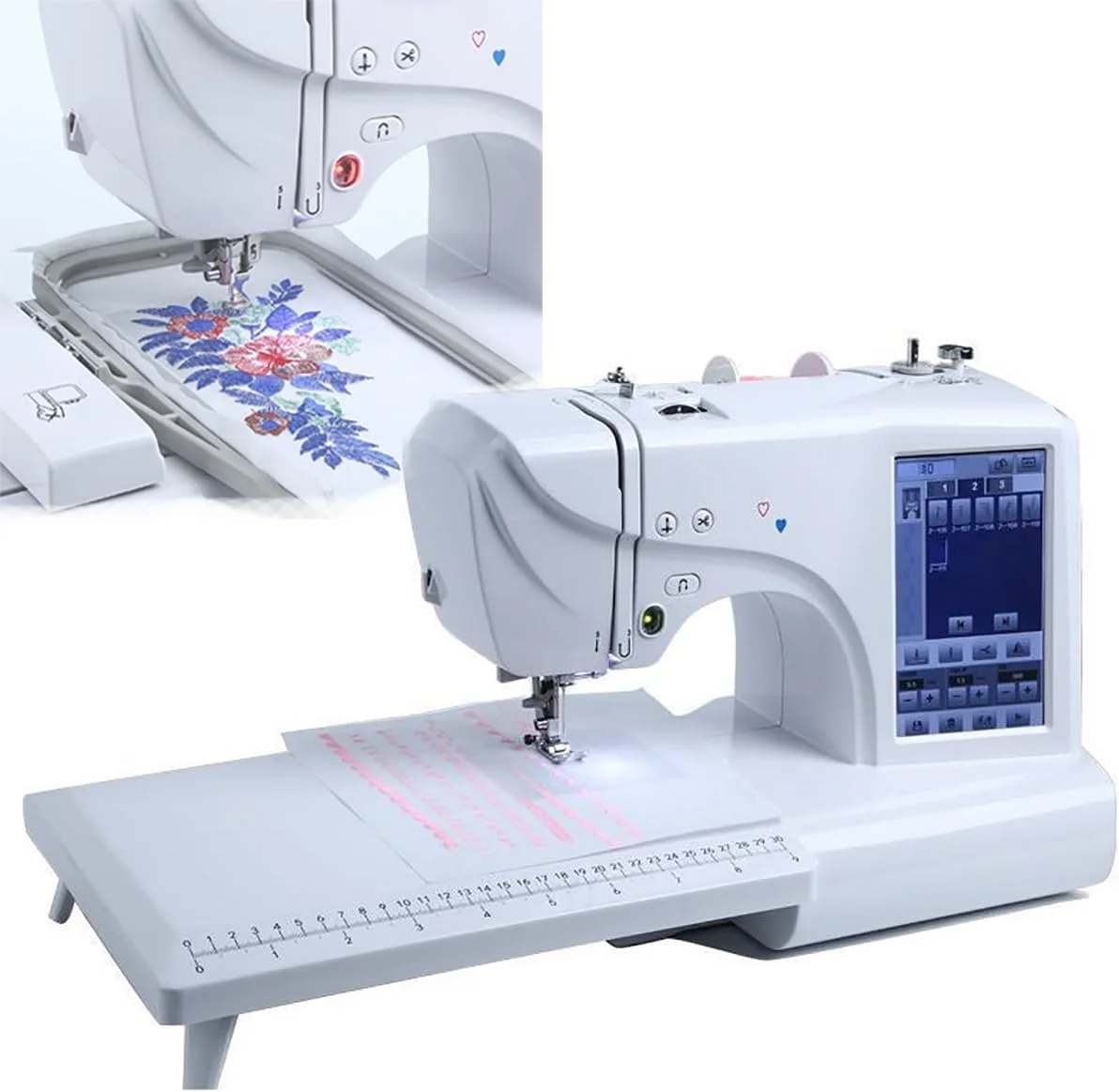 MNHFRTY چرخ خیاطی 158 طرح داخلی، 210 حرف داخلی و 30 حاشیه طرح، سرعت قابل تنظیم با کیت خیاطی، چرخ خیاطی برقی کوچک قابل حمل برای مبتدیان و کودکان MNHFRTY چرخ خیاطی 158 طرح داخلی، 210 حرف داخلی و 30 حاشیه طرح، سرعت قابل تنظیم با کیت خیاطی، چرخ خیاطی برقی کوچک قابل حمل برای مبتدیان و کودکان