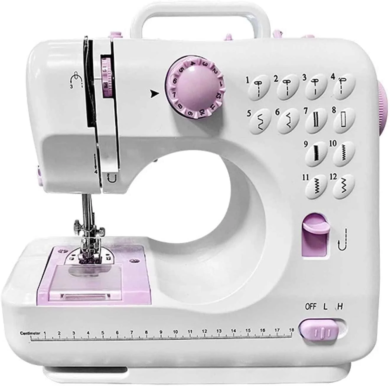 چرخ خیاطی چند منظوره 12 بخیه، چرخ خیاطی برقی کوچک، چرخ خیاطی مینی قابل حمل خانگی، 12 نوع بخیه، 5 لایه پارچه ضخیم، نورپردازی LED، پدال پا LEOWE چرخ خیاطی چند منظوره 12 بخیه، چرخ خیاطی برقی کوچک، چرخ خیاطی مینی قابل حمل خانگی، 12 نوع بخیه، 5 لایه پارچه ضخیم، نورپردازی LED، پدال پا LEOWE