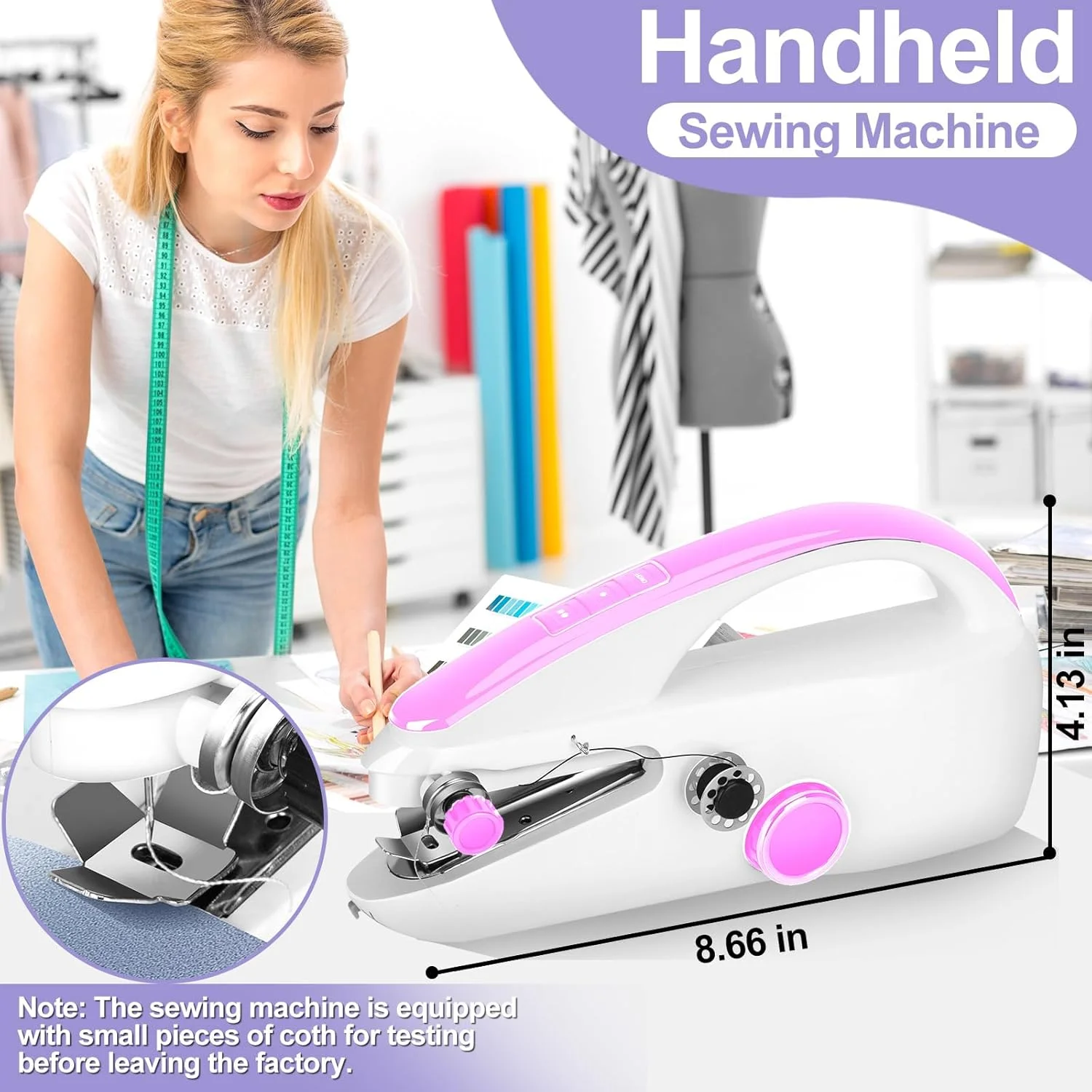 دستگاه خیاطی کوچک ارتقا یافته - قابل حمل دستی E دستگاه خیاطی کوچک ارتقا یافته - قابل حمل دستی E