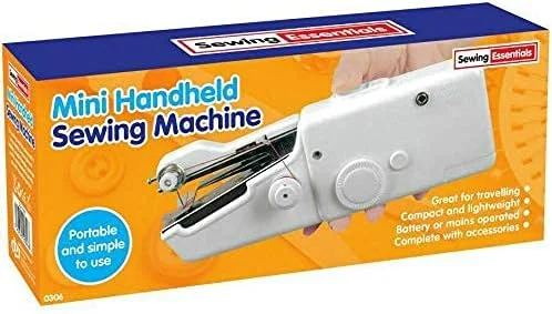 چرخ خیاطی دستی کوچک، قابل حمل، بدون سیم، تک بخیه، مناسب پارچه، برای منزل و مسافرت