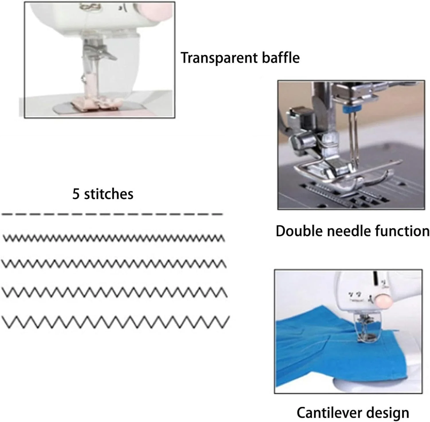چرخ خیاطی وی شنگ، چرخ خیاطی کوچک قابل حمل برای مبتدیان، دستگاه دوخت برقی با لوازم خیاطی چرخ خیاطی وی شنگ، چرخ خیاطی کوچک قابل حمل برای مبتدیان، دستگاه دوخت برقی با لوازم خیاطی