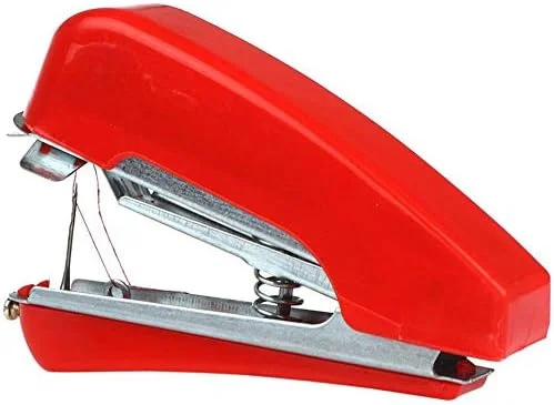 چرخ خیاطی دستی مینی قابل حمل برای پارچه و لباس، مناسب سفر و منزل