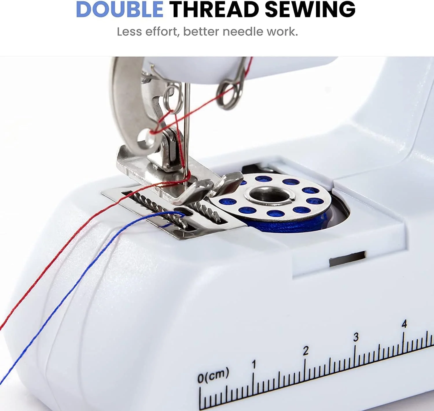 چرخ خیاطی برقی کوچک قابل حمل، دو نخ، مناسب برای پرده و پارچه، مناسب برای مبتدیان، چرخ خیاطی دستی با دو نخ چرخ خیاطی برقی کوچک قابل حمل، دو نخ، مناسب برای پرده و پارچه، مناسب برای مبتدیان، چرخ خیاطی دستی با دو نخ