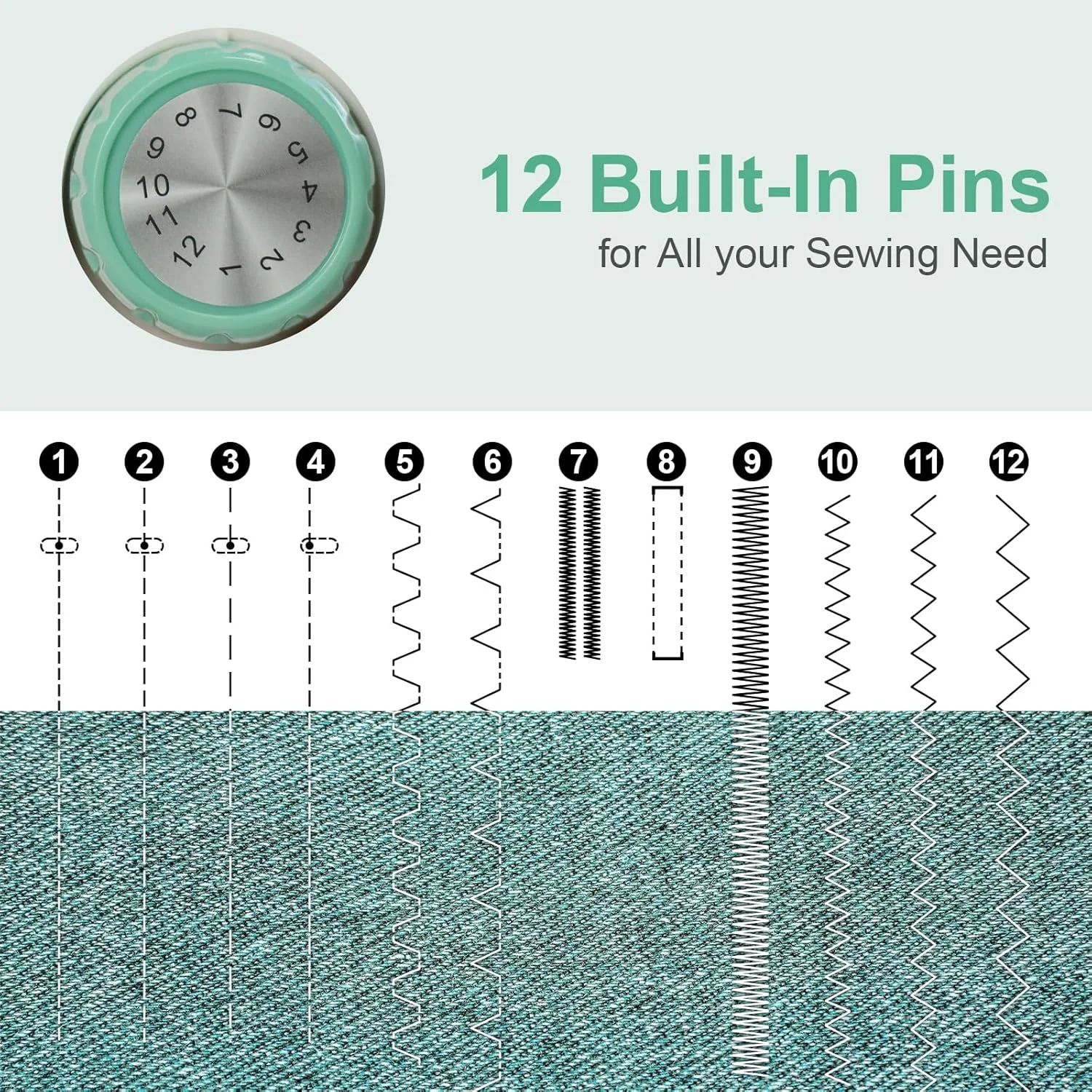 چرخ خیاطی قابل حمل STANEW، چرخ خیاطی برقی کوچک برای مبتدیان، چرخ خیاطی دو سوزنه 2 سرعته 2 نخ، 12 مدل دوخت داخلی، همراه با کیت خیاطی با پدال پا و پارچه طرح گل چرخ خیاطی قابل حمل STANEW، چرخ خیاطی برقی کوچک برای مبتدیان، چرخ خیاطی دو سوزنه 2 سرعته 2 نخ، 12 مدل دوخت داخلی، همراه با کیت خیاطی با پدال پا و پارچه طرح گل