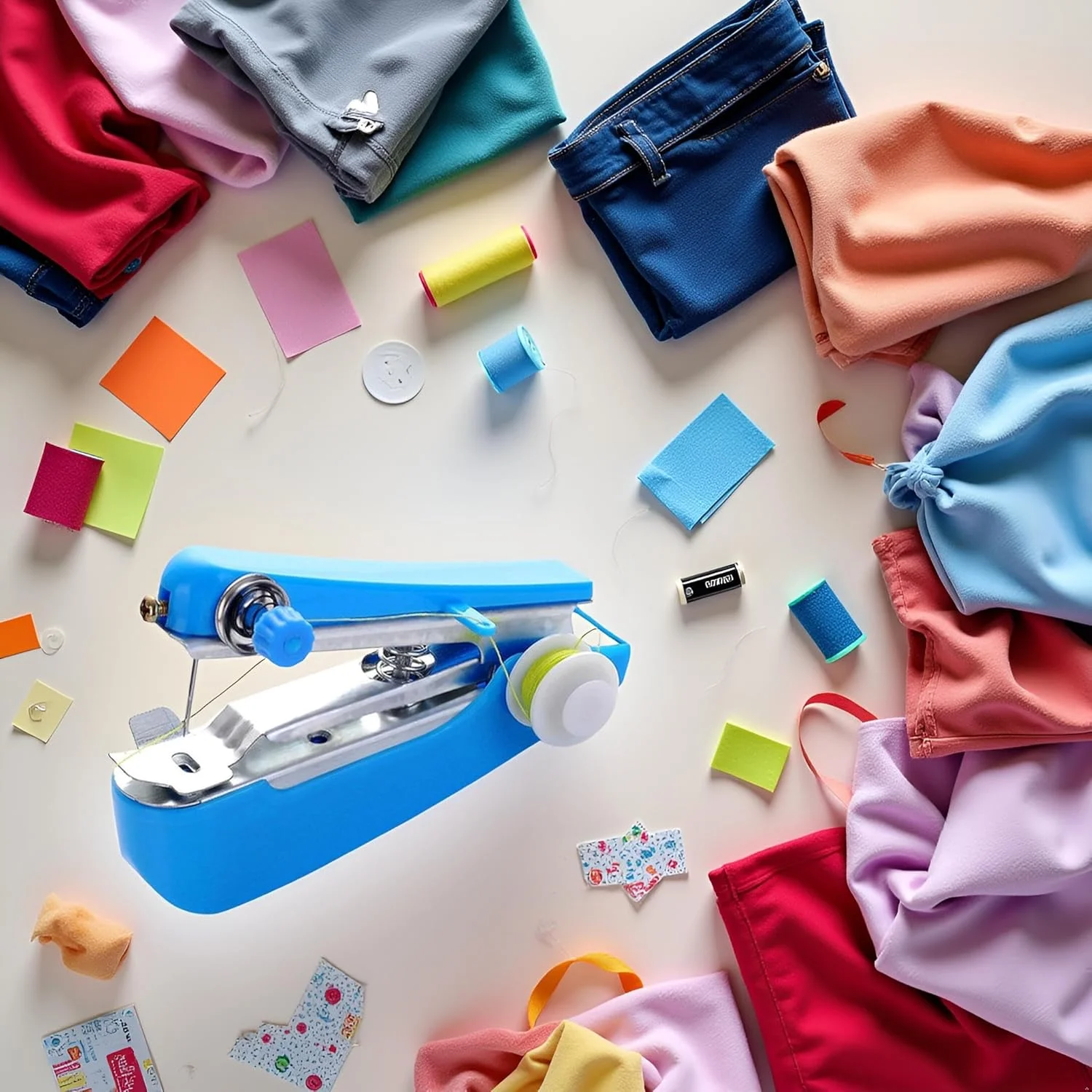 چرخ خیاطی دستی آبی رنگ، مینی چرخ خیاطی دستی، ابزار کاردستی سوزنی، مینی چرخ خیاطی دستی مناسب برای کارهای هنری منزل چرخ خیاطی دستی آبی رنگ، مینی چرخ خیاطی دستی، ابزار کاردستی سوزنی، مینی چرخ خیاطی دستی مناسب برای کارهای هنری منزل