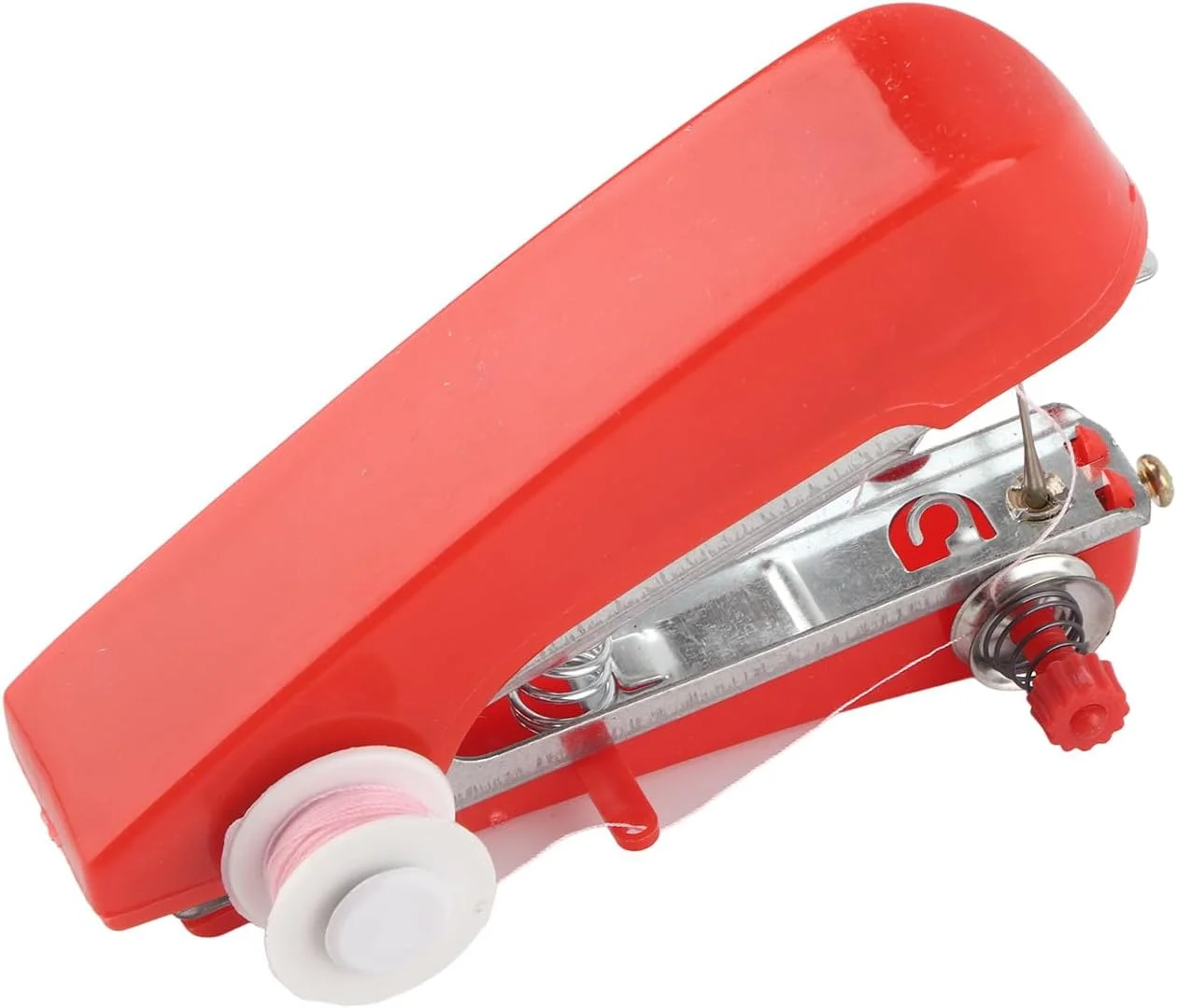 چرخ خیاطی دستی کوچک قابل حمل، سبک و ساده برای استفاده در منزل و مسافرت - قرمز چرخ خیاطی دستی کوچک قابل حمل، سبک و ساده برای استفاده در منزل و مسافرت - قرمز