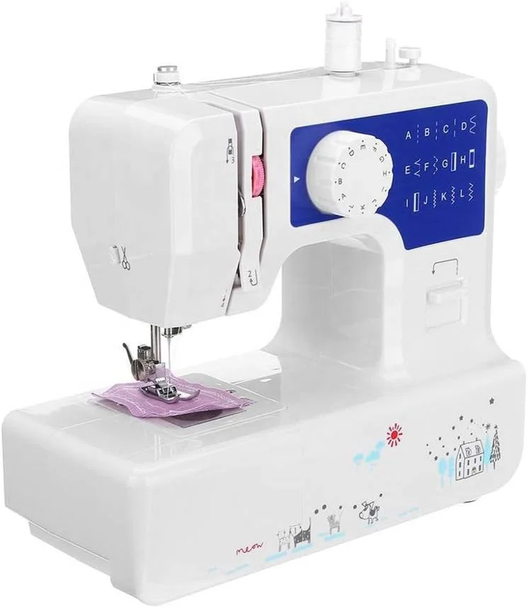 چرخ خیاطی قابل حمل، چرخ سردوز برقی خانگی با 12 مدل دوخت داخلی، عالی برای پروژه های خیاطی DIY، آبی چرخ خیاطی قابل حمل، چرخ سردوز برقی خانگی با 12 مدل دوخت داخلی، عالی برای پروژه های خیاطی DIY، آبی