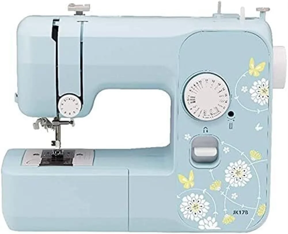 چرخ خیاطی قابل حمل، چرخ خیاطی چند منظوره کوچک خانگی برقی با پدال پا