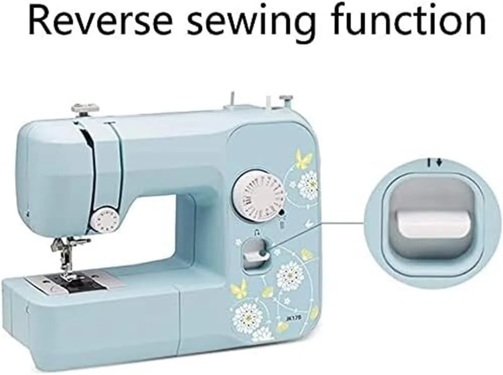 چرخ خیاطی قابل حمل، چرخ خیاطی چند منظوره کوچک خانگی برقی با پدال پا