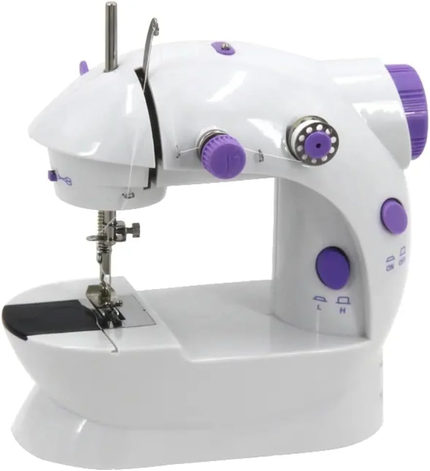 چرخ خیاطی کوچک قابل حمل برای مبتدیان و کودکان - 12 مدل دوخت داخلی، عملکرد معکوس، 2 سرعته، جمع و جور با پدال پا و کیت 42 تکه - ایده آل برای خانه، مسافرت و کاردستی چرخ خیاطی کوچک قابل حمل برای مبتدیان و کودکان - 12 مدل دوخت داخلی، عملکرد معکوس، 2 سرعته، جمع و جور با پدال پا و کیت 42 تکه - ایده آل برای خانه، مسافرت و کاردستی