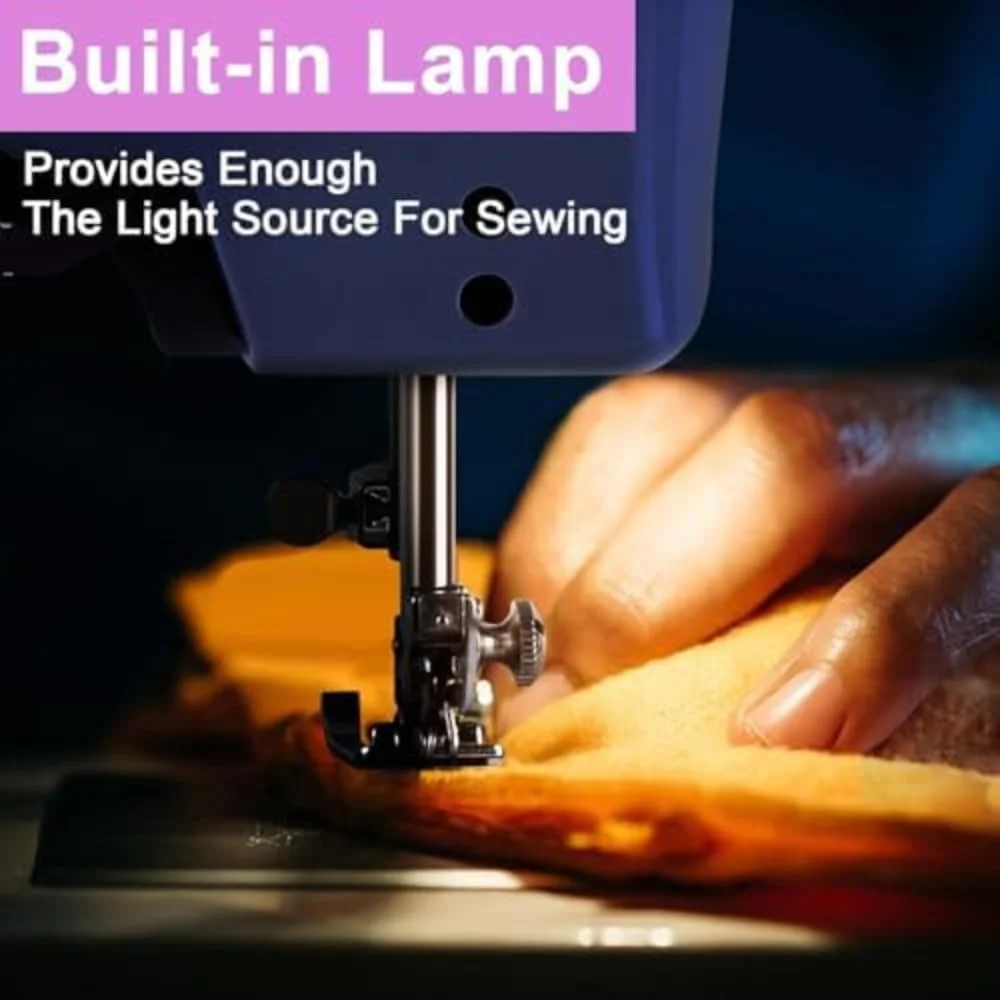 چرخ خیاطی کوچک قابل حمل برای مبتدیان - 12 مدل دوخت داخلی، 2 سرعته، نخ دوقلو، پدال پایی، دستگاه تعمیر چند منظوره برای کودکان و بزرگسالان چرخ خیاطی کوچک قابل حمل برای مبتدیان - 12 مدل دوخت داخلی، 2 سرعته، نخ دوقلو، پدال پایی، دستگاه تعمیر چند منظوره برای کودکان و بزرگسالان