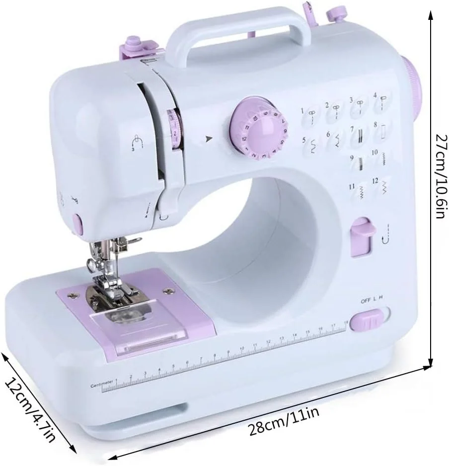 چرخ خیاطی قابل حمل، پلاستیک ABS ممتاز، 12 مدل دوخت داخلی، موتور پرقدرت، سرعت قابل تنظیم، عملکرد قفل چشم، مناسب برای هدیه منزل چرخ خیاطی قابل حمل، پلاستیک ABS ممتاز، 12 مدل دوخت داخلی، موتور پرقدرت، سرعت قابل تنظیم، عملکرد قفل چشم، مناسب برای هدیه منزل