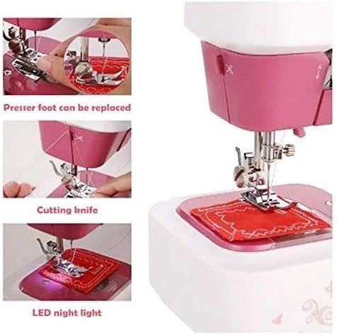 چرخ خیاطی قابل حمل ساده Rheng، شامل 12 طرح دوخت تزئینی، کشو، پدال پا، چراغ شب، سوزن نخ کن اتوماتیک و بازوی آزاد، بهترین چرخ خیاطی برای مبتدیان چرخ خیاطی قابل حمل ساده Rheng، شامل 12 طرح دوخت تزئینی، کشو، پدال پا، چراغ شب، سوزن نخ کن اتوماتیک و بازوی آزاد، بهترین چرخ خیاطی برای مبتدیان