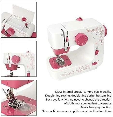 چرخ خیاطی قابل حمل ساده Rheng، شامل 12 طرح دوخت تزئینی، کشو، پدال پا، چراغ شب، سوزن نخ کن اتوماتیک و بازوی آزاد، بهترین چرخ خیاطی برای مبتدیان چرخ خیاطی قابل حمل ساده Rheng، شامل 12 طرح دوخت تزئینی، کشو، پدال پا، چراغ شب، سوزن نخ کن اتوماتیک و بازوی آزاد، بهترین چرخ خیاطی برای مبتدیان