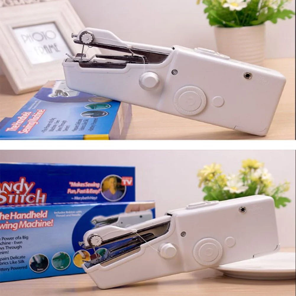ابزار خیاطی، چرخ خیاطی برقی دستی قابل حمل، چرخ خیاطی کوچک چند منظوره و کاربردی برای مصارف خانگی