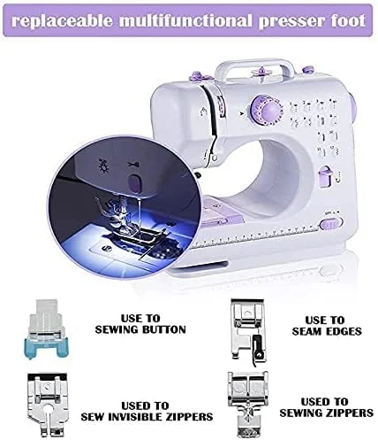 چرخ خیاطی کوچک، چرخ خیاطی برقی کوچک با پدال پا، کیت ابزار خیاطی خانگی چرخ خیاطی برقی قابل حمل چرخ خیاطی کوچک، چرخ خیاطی برقی کوچک با پدال پا، کیت ابزار خیاطی خانگی چرخ خیاطی برقی قابل حمل